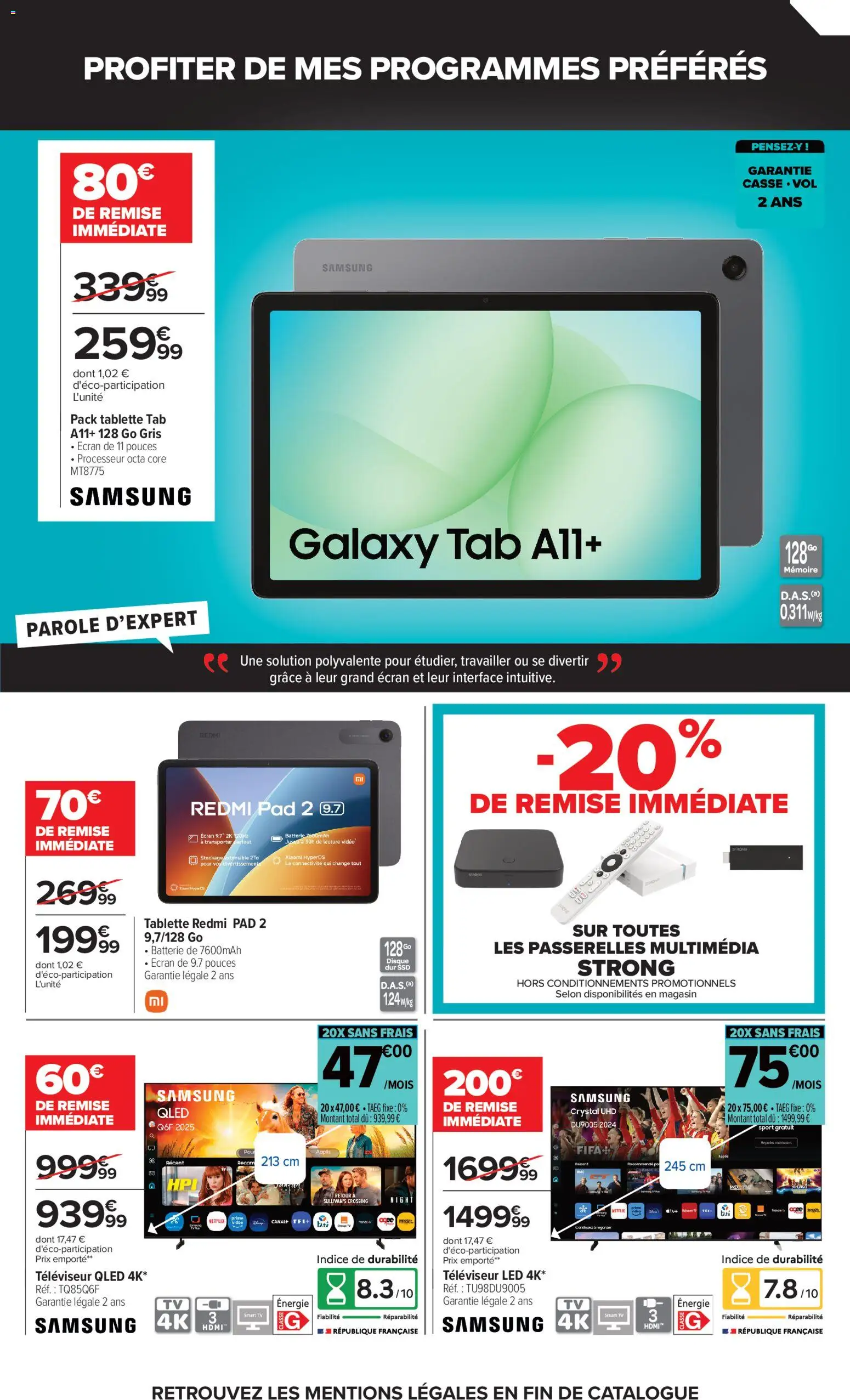 {H1} | Page: 14 | Produits: Tablette, Vidéo, Batterie, Smart TV