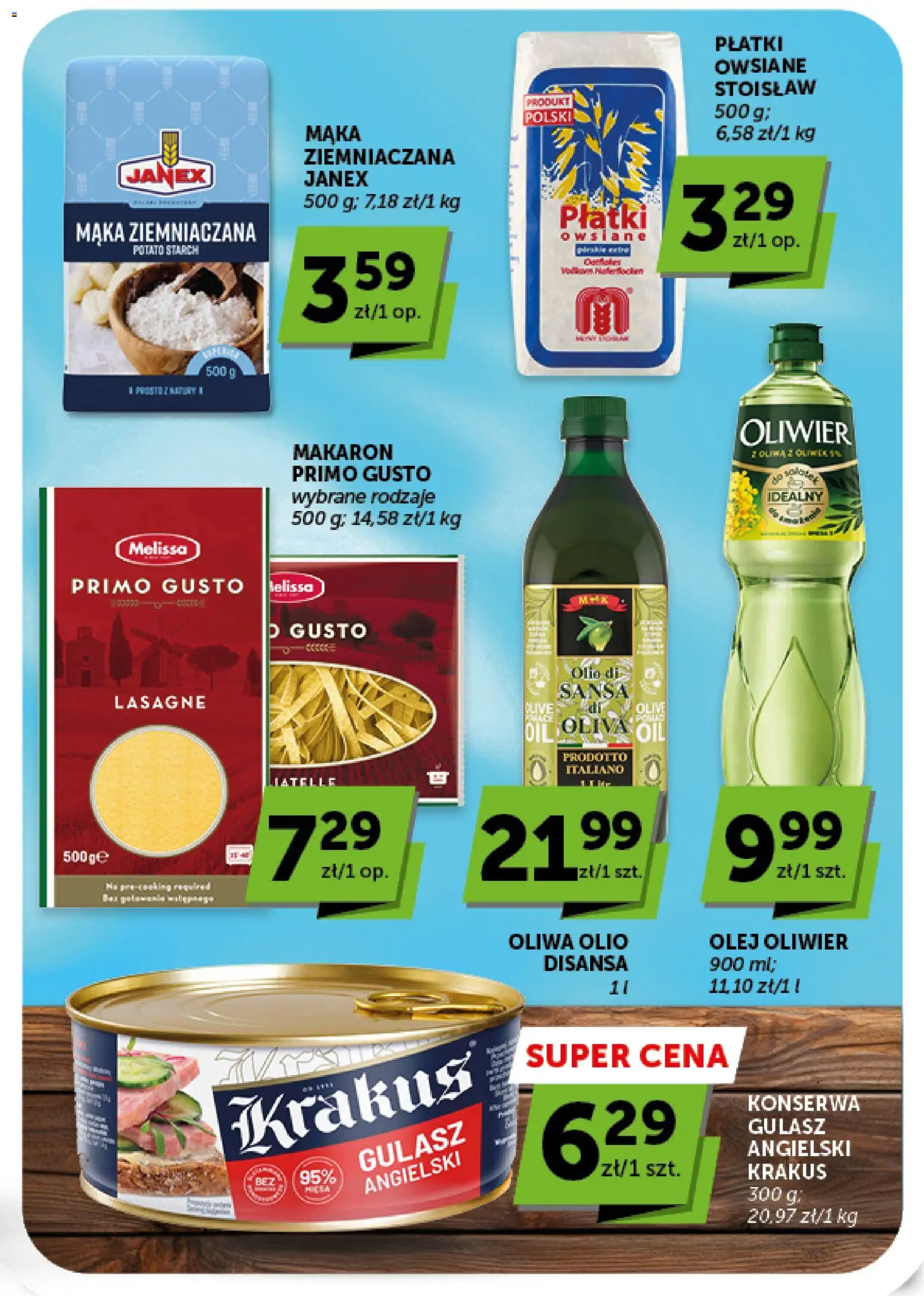 Groszek gazetka od 20.08.2026 | Strona: 25 | Produkty: Płatki owsiane, Olej, Płatki, Makaron