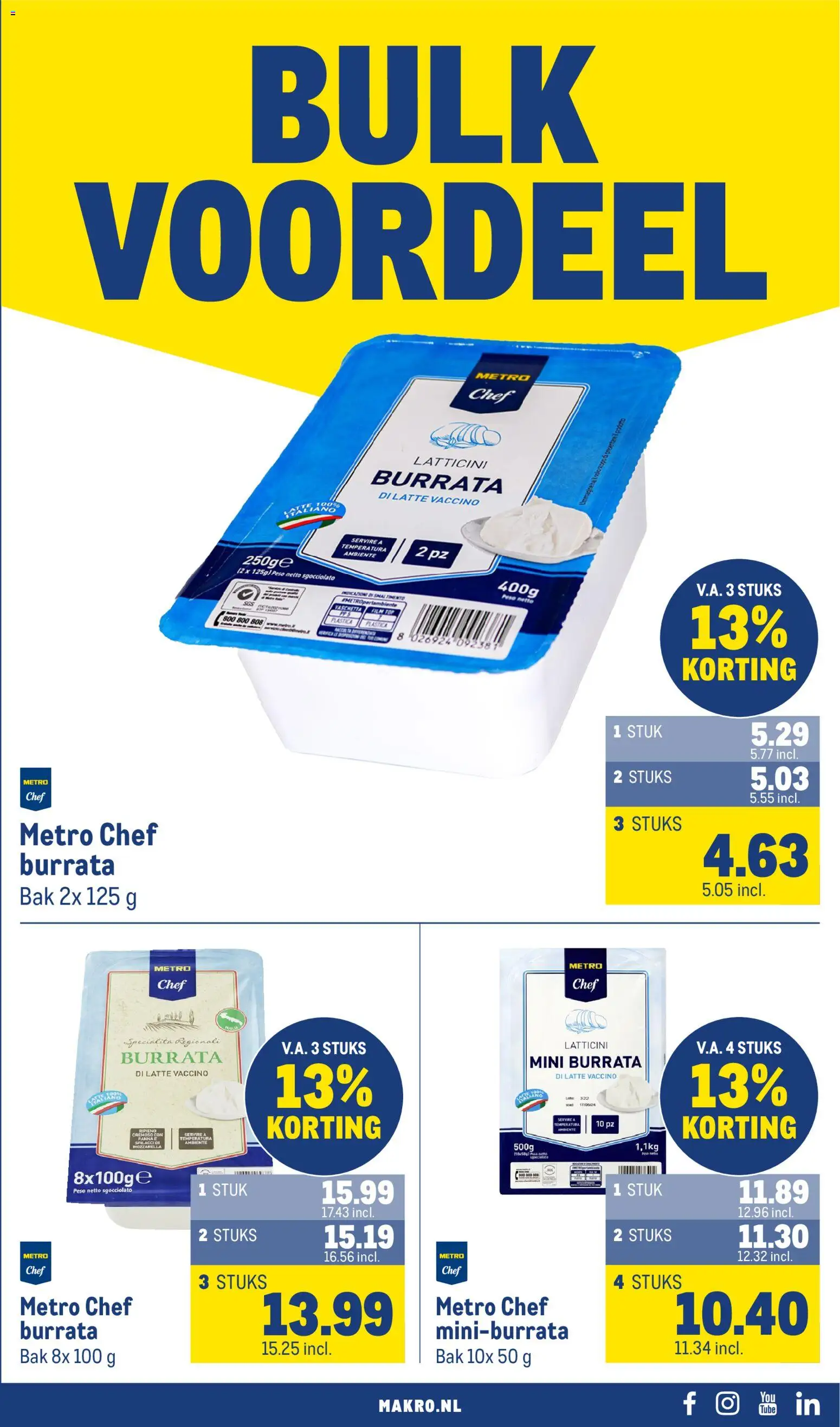 {H1} | Pagina: 33 | Producten: Burrata, Mozzarella