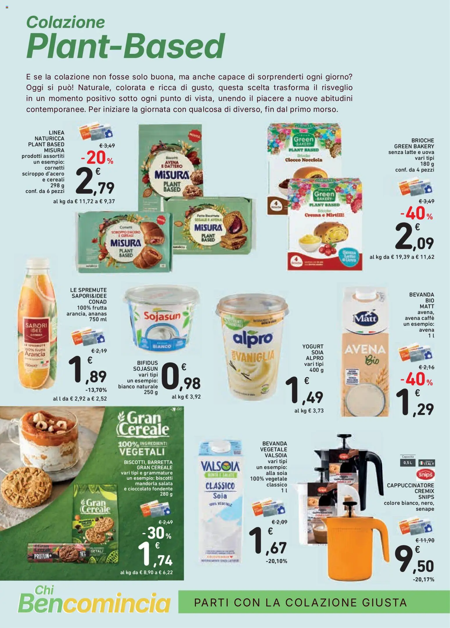 Volantino Conad del 27/08/2026 | Pagina: 16 | Prodotti: Biscotti, Frutta, Latte, Sciroppo d'acero