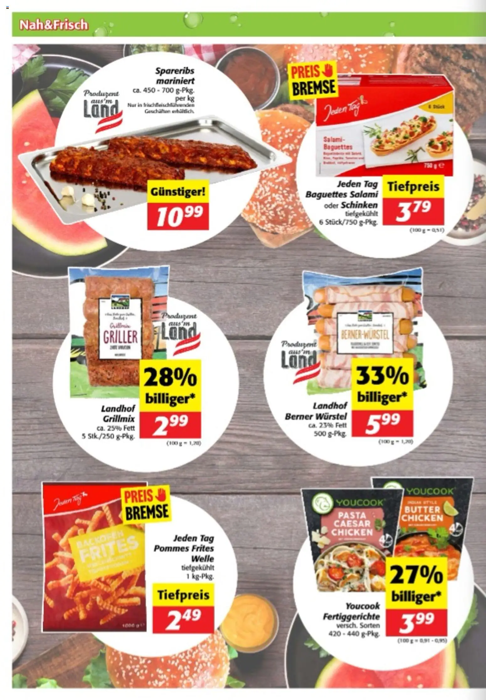 Nah und Frisch Flugblatt gültig ab 13.05.2026 | Seite: 2 | Produkte: Pasta, Fertiggerichte, Butter, Schinken