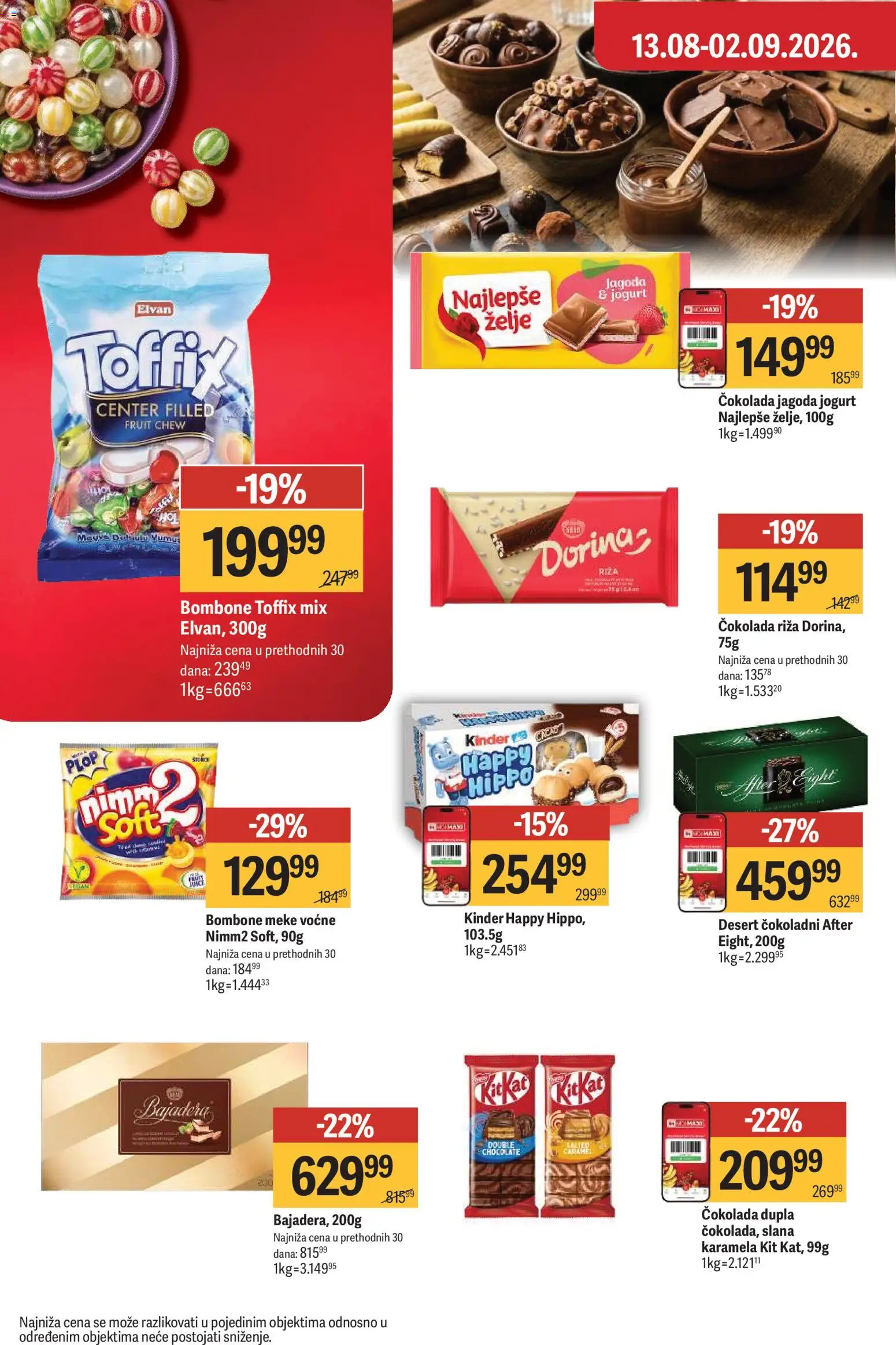 Maxi katalog - važi od 13.08.2026 | Strana: 37 | Proizvode: Bombone, Jagoda, Jogurt, Čokolada