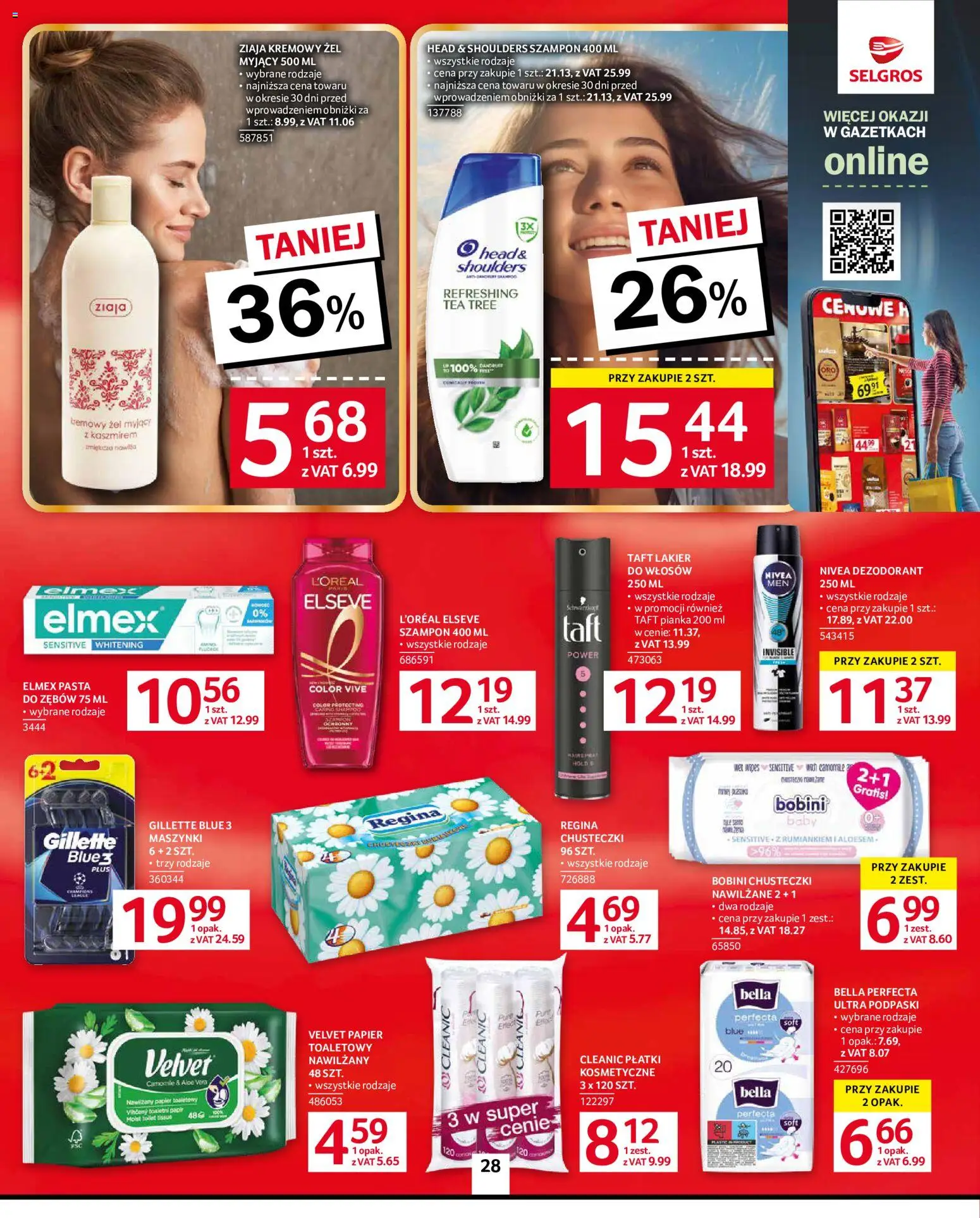 Selgros cash&carry gazetka od 10.09.2026 | Strona: 25 | Produkty: Head & Shoulders, Pasta, Sok, Szampon