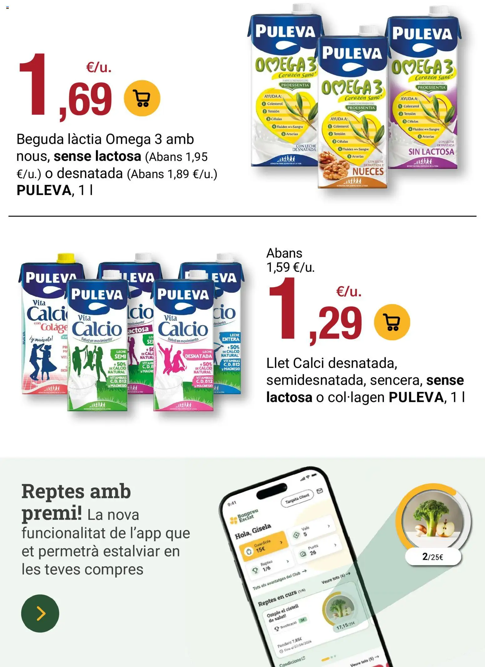 Bonpreu folleto │ válido desde el 29/09/2026 | Página: 69 | Productos: Omega, Omega 3, Nueces, Leche