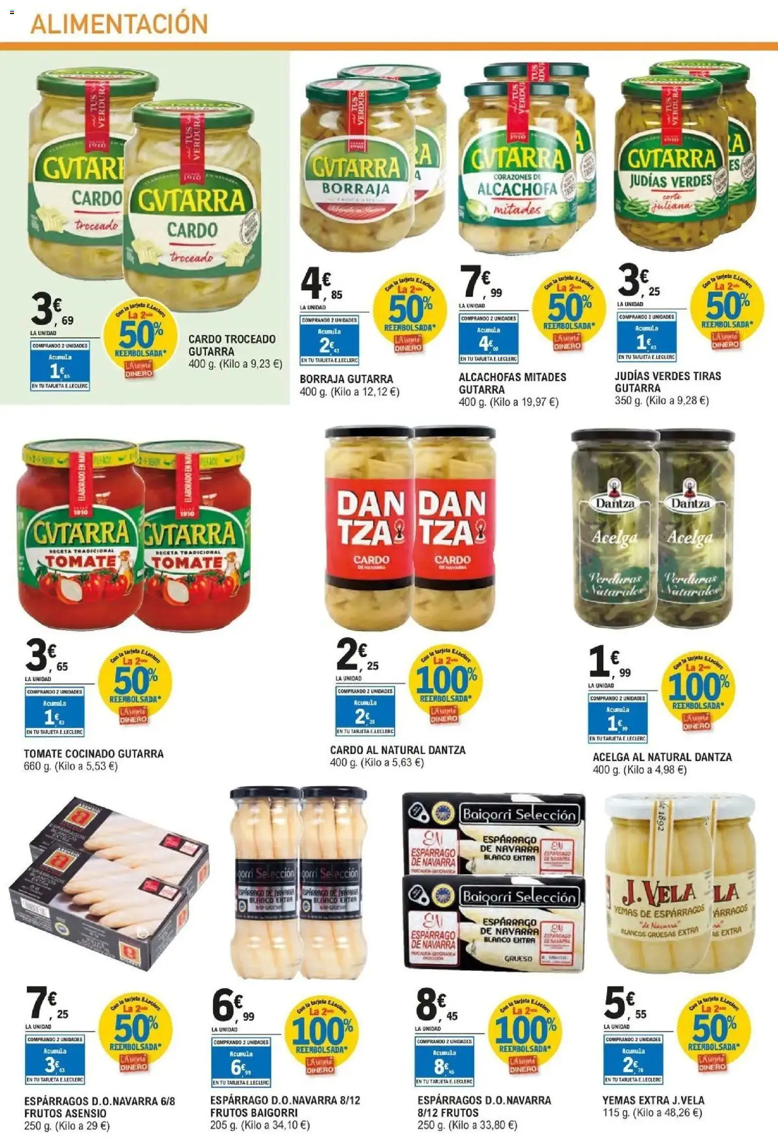 E.Leclerc Alianzas Locales 21/10/2026 - 07/11/2026 | Página: 4 | Productos: Verduras, Tomate, Judías, Espárragos