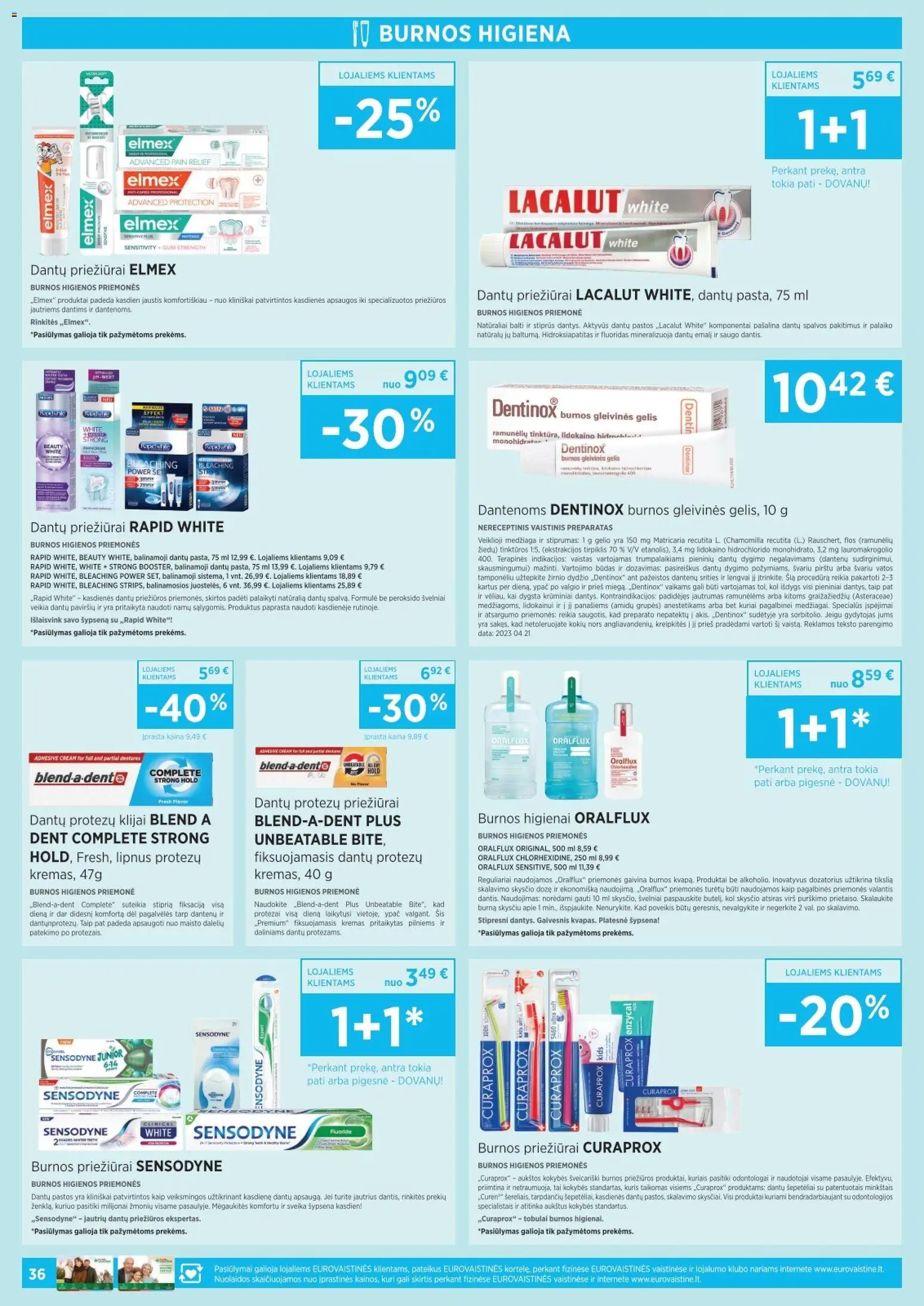 EUROVAISTINĖ akcijos nuo 01.05.2026 | Puslapis: 36 | Prekių: Kremas