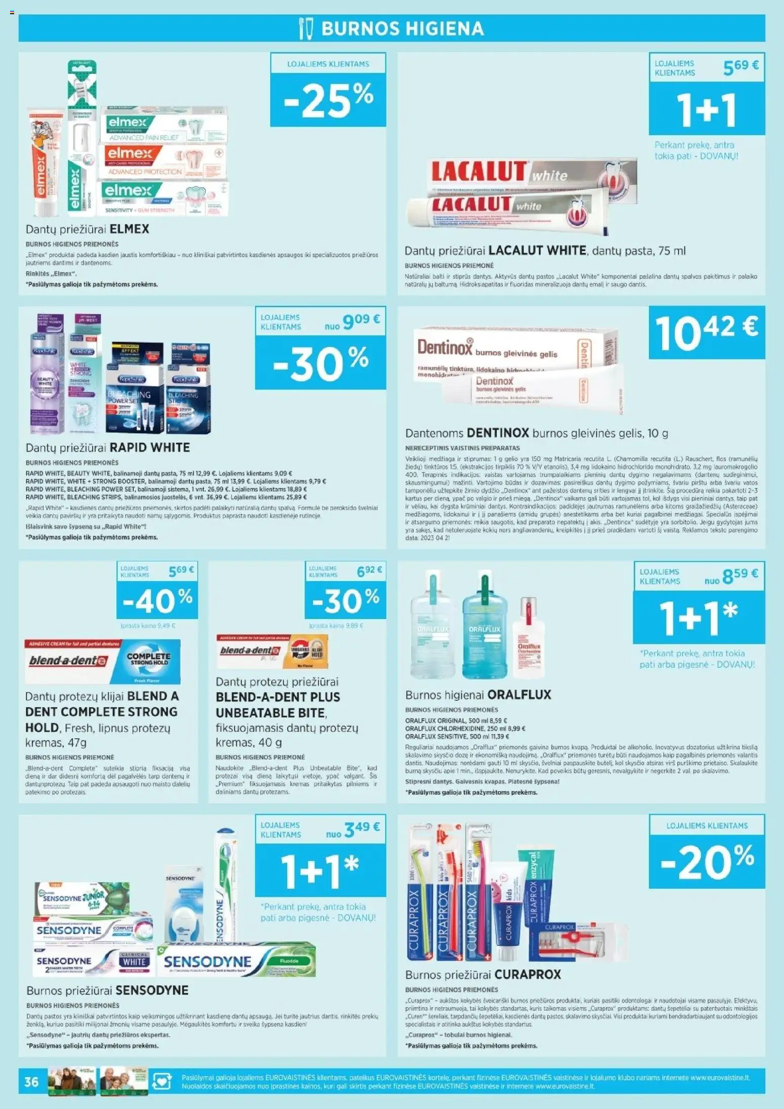 EUROVAISTINĖ akcijos nuo 01.05.2026 | Puslapis: 36 | Prekių: Kremas