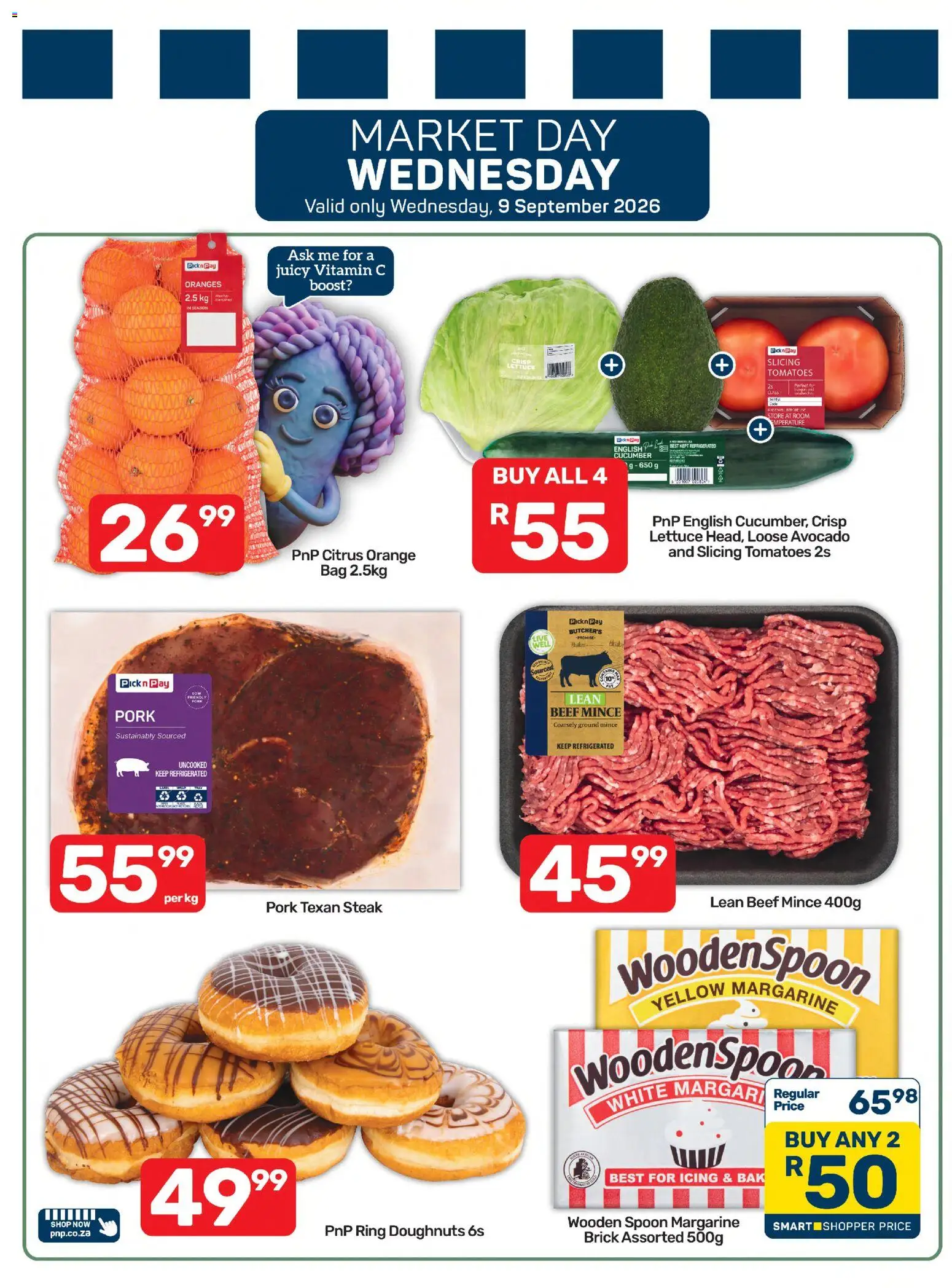 New Pick n Pay catalogue – valid from 07/09/2026 | Page: 7 | Products: Steak, Margarine, Pork, Beef
