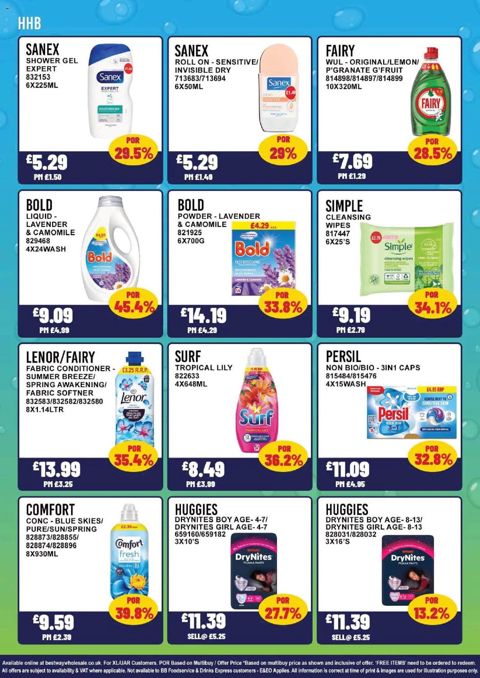 {H1} | Page: 14 | Products: Shower, Powder, Lenor, Conditioner