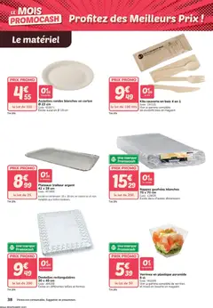 Promocash - Prévisualisation de Promocash catalogue valide à partir de 28/05/2026 | Page: 38 | Produits: Plateau, Verrines, Nappe