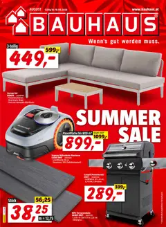 Bauhaus Summer Sale ab 05.08.2026 gültig