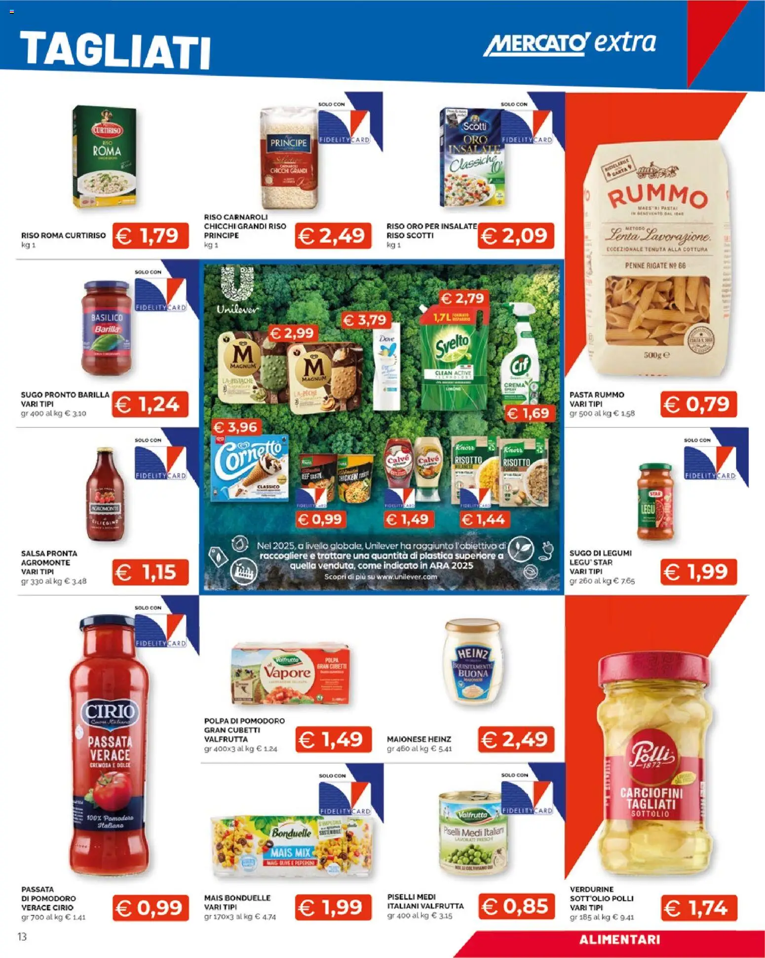 Volantino Mercatò del 25.05.2026 | Pagina: 13 | Prodotti: Riso Carnaroli, Pollo, Salsa, Pomodoro