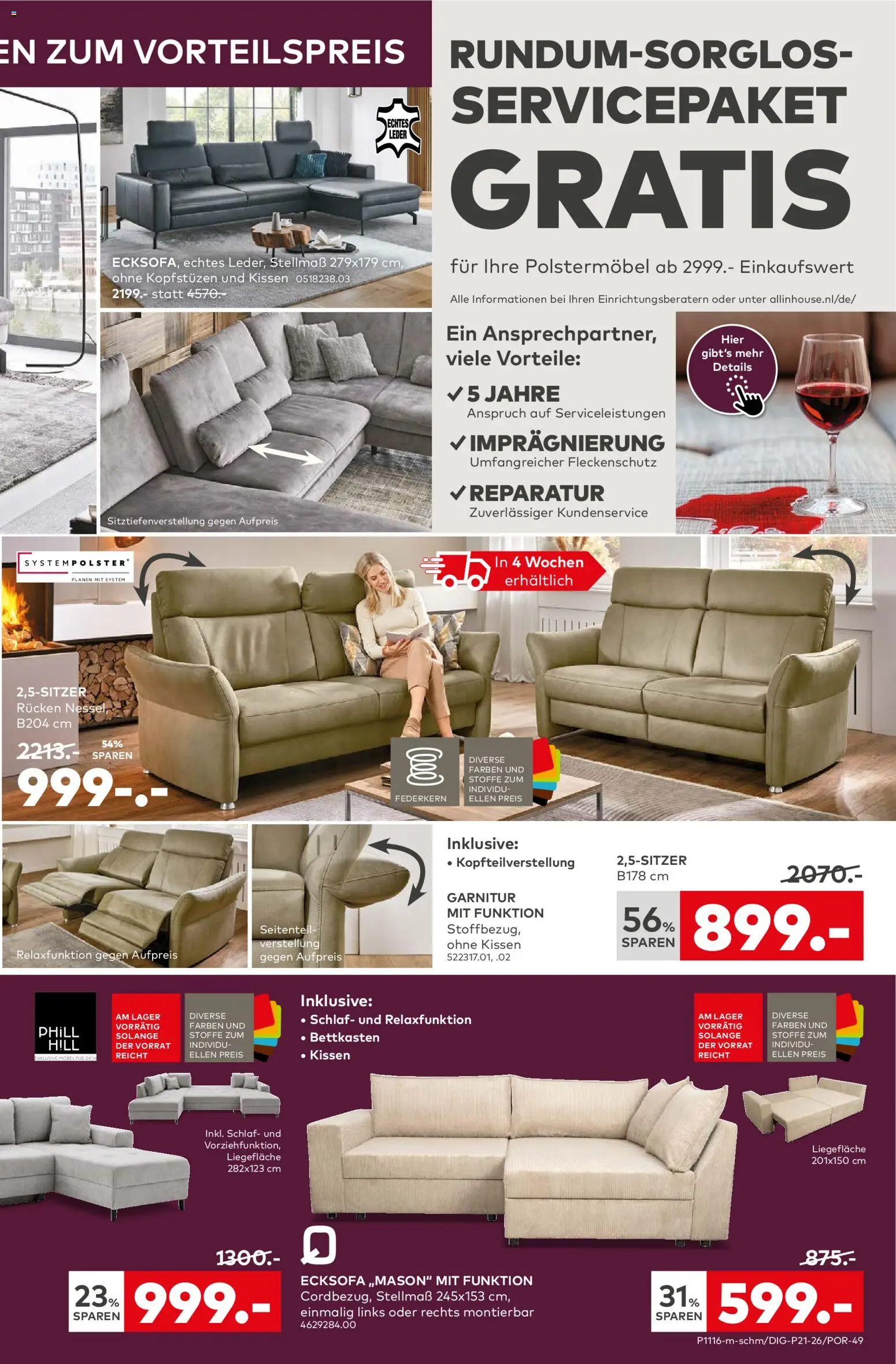 Porta! Prospekt Bad Vilbel-Dortelweil – gültig ab 17.05.2026 | Seite: 7 | Produkte: Ecksofa, Kissen