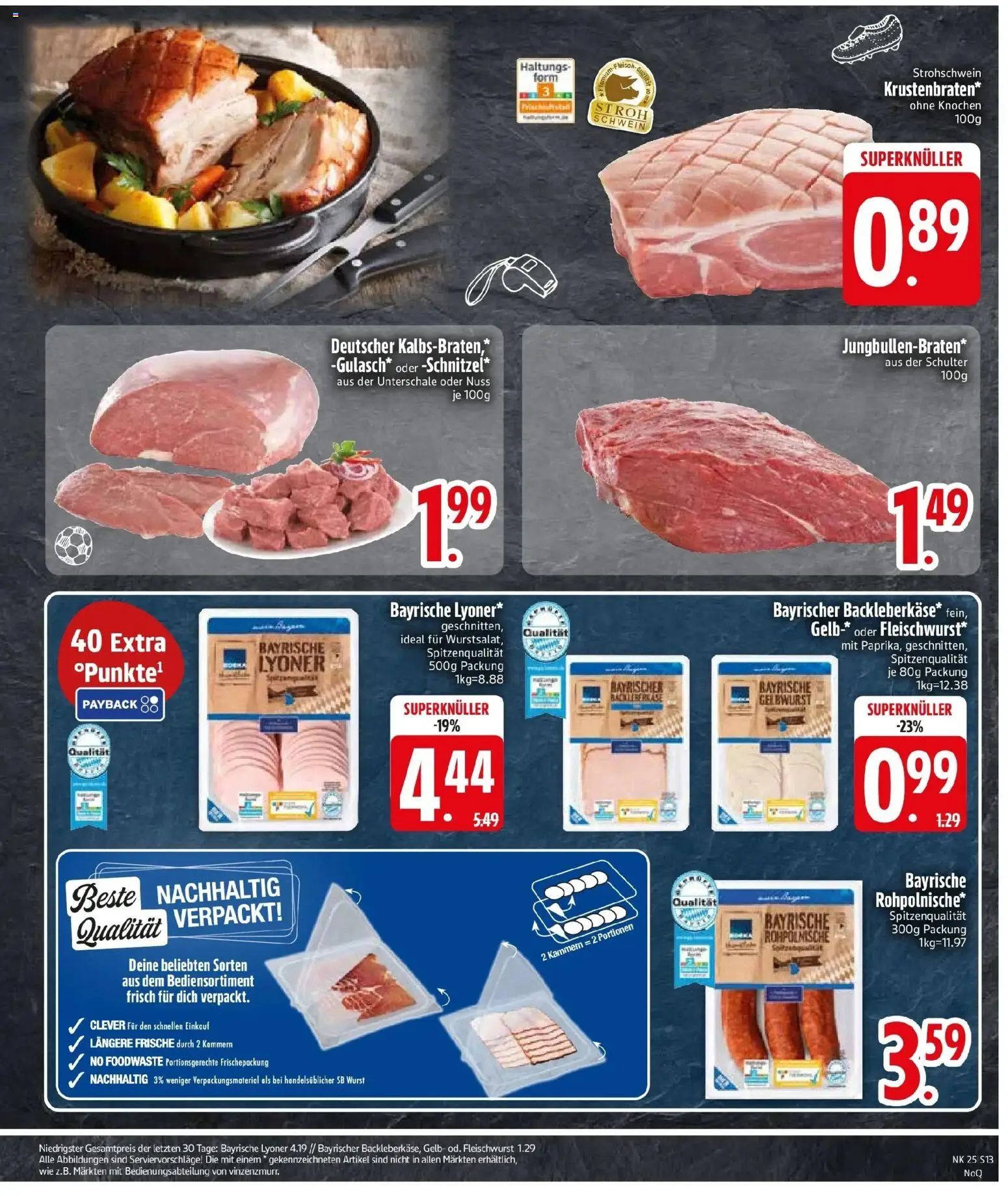 Edeka prospekt Reisbach – gültig ab 14.06.2026 | Seite: 15 | Produkte: Gulasch, Wurst