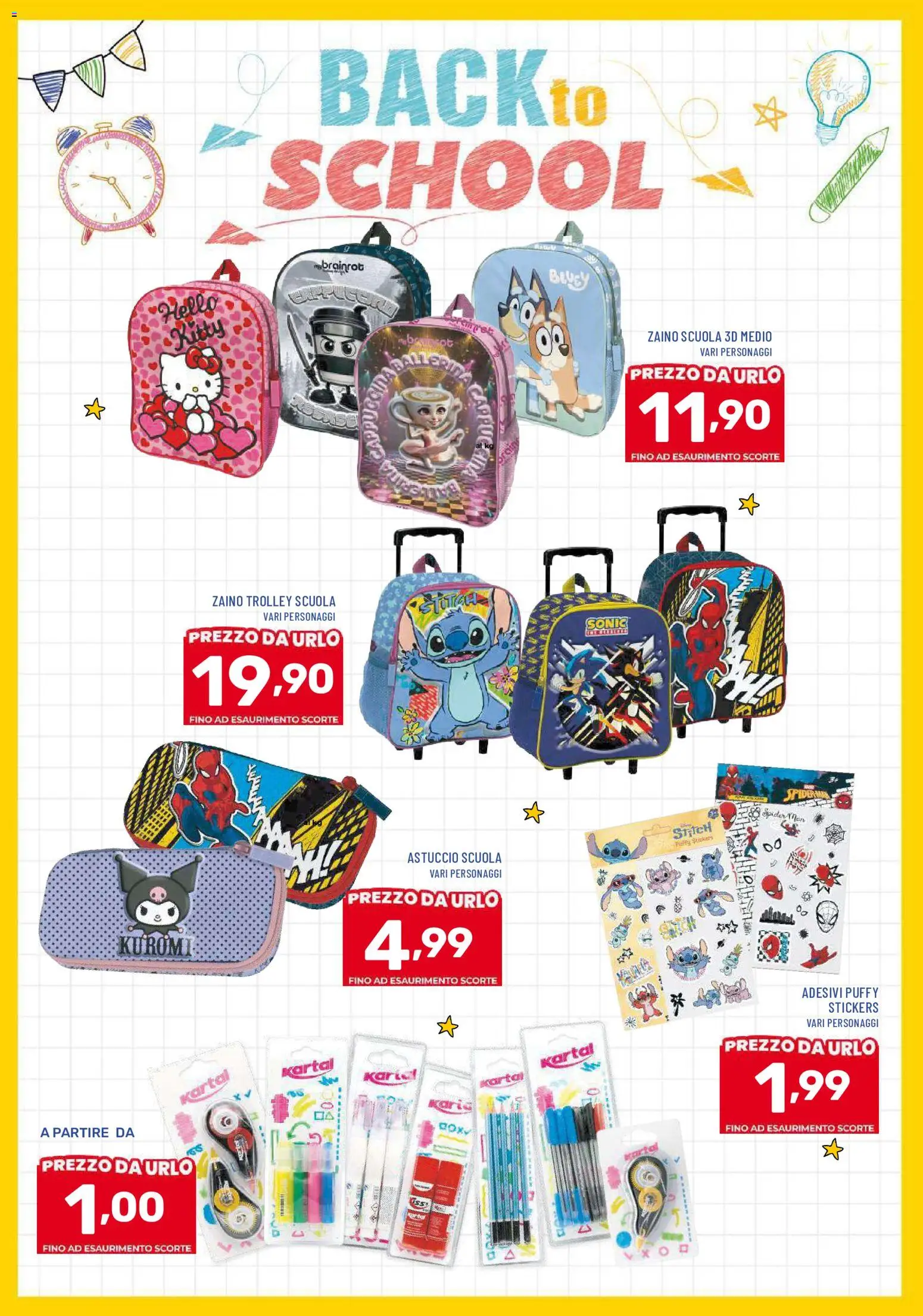 Volantino Il Centesimo del 21/08/2026 | Pagina: 17 | Prodotti: Zaino, Astuccio, Trolley