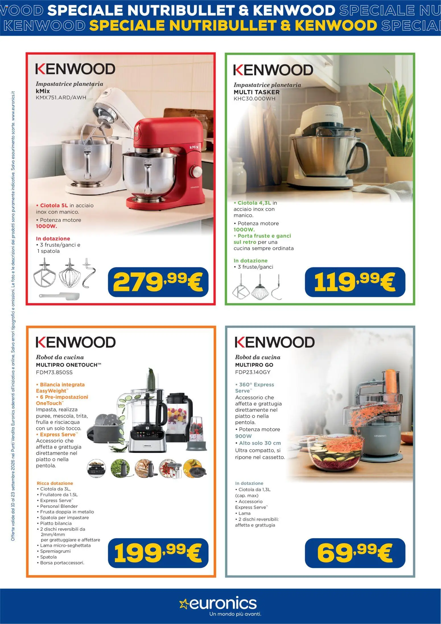 Volantino Euronics del 10/09/2026 | Pagina: 3 | Prodotti: Porta, Frullatore, Spatola, Piatto
