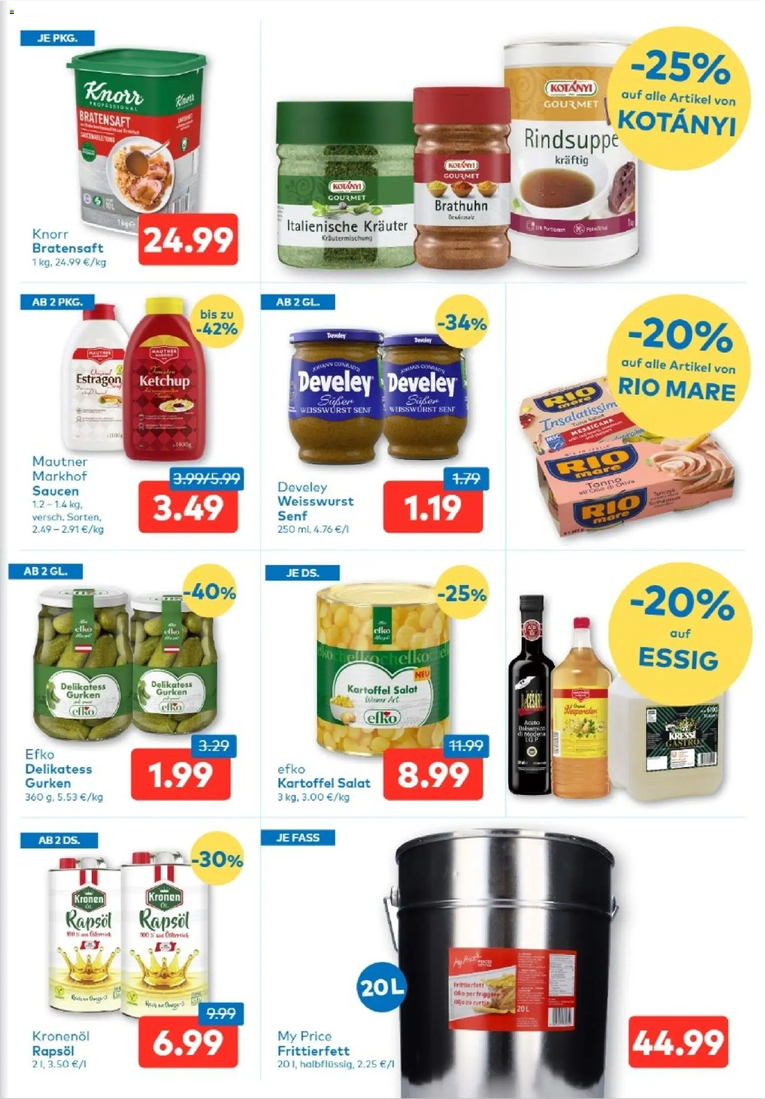 T&G Tirol gültig ab 27.08.2026 | Seite: 5 | Produkte: Ketchup, Gurken, Salat, Rapsöl