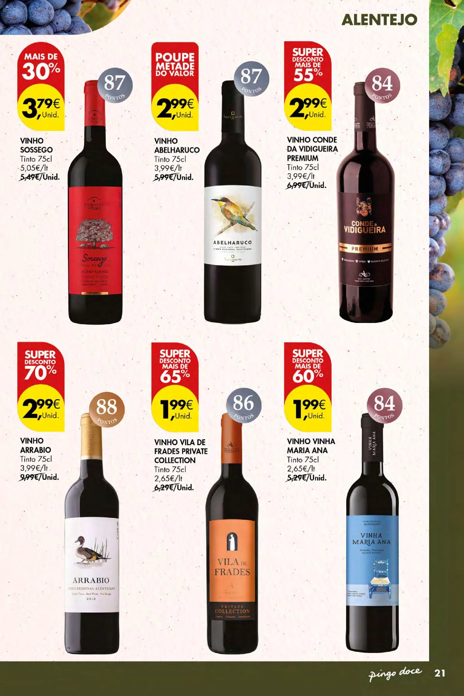 Pingo Doce Vinhos e Sabores de Portugal Açores │ válido de 17/09/2026 | Página: 21 | Produtos: Vinho, Vinho tinto