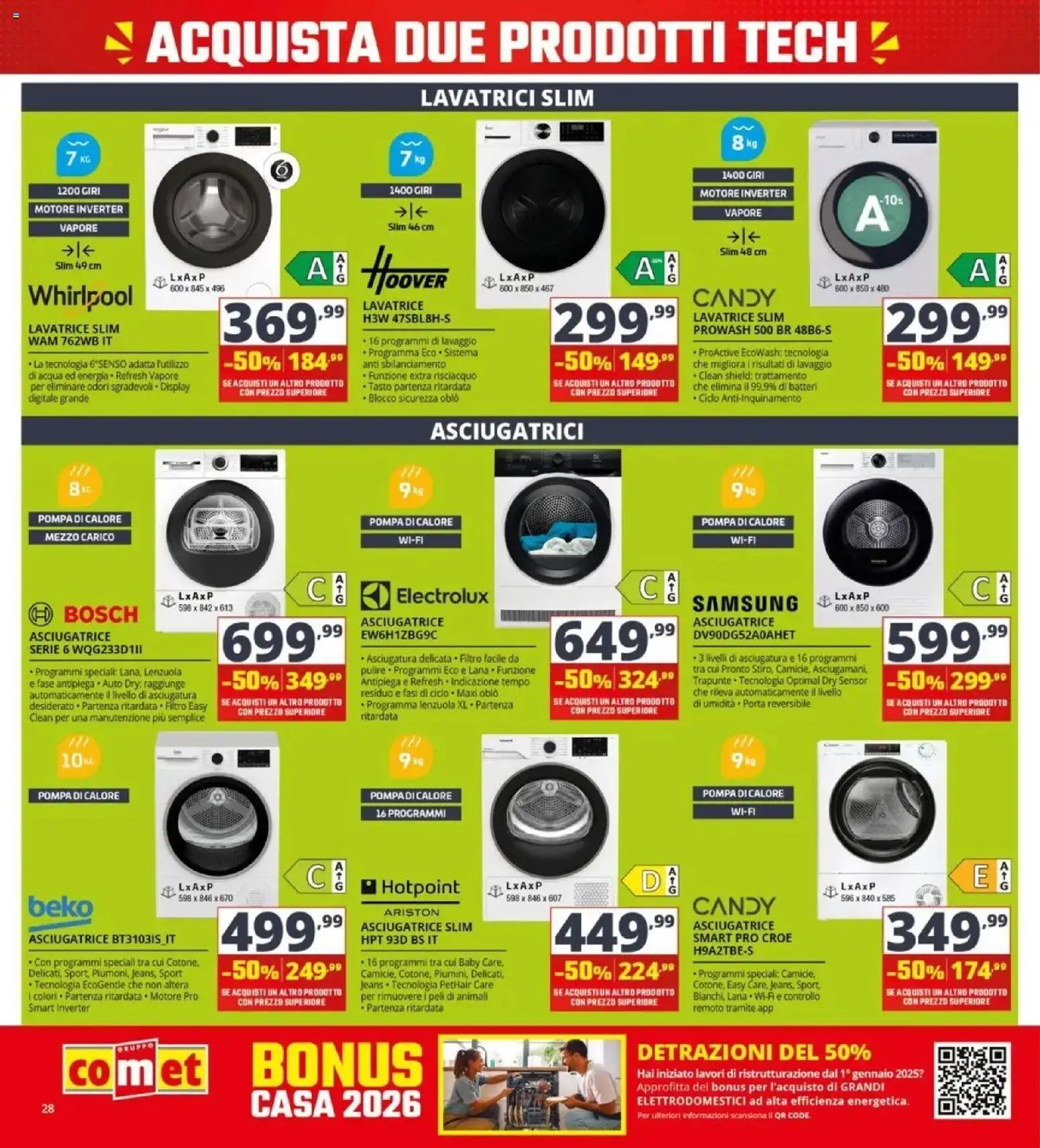 Nuovo Comet volantino dal 24/09/2026 > offerte anteprima 🛍️ | Pagina: 28 | Prodotti: Acqua, Lavatrice, Asciugatrice, Samsung