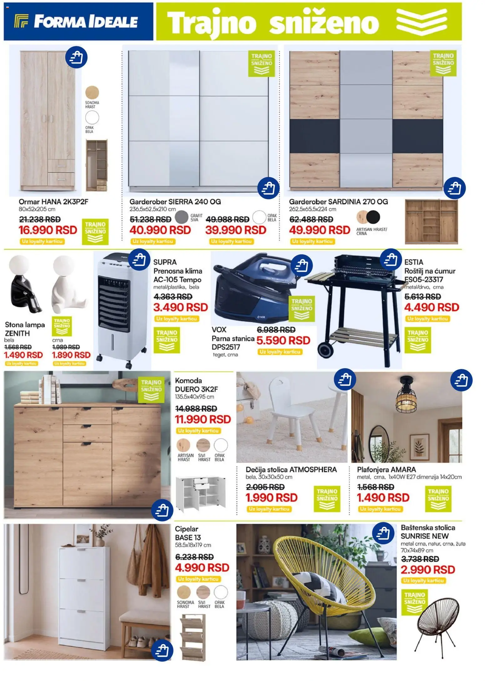 Forma Ideale katalog - važi od 05.08.2026 | Strana: 3 | Proizvode: Stolica, Cipelar, Parna stanica, Roštilj