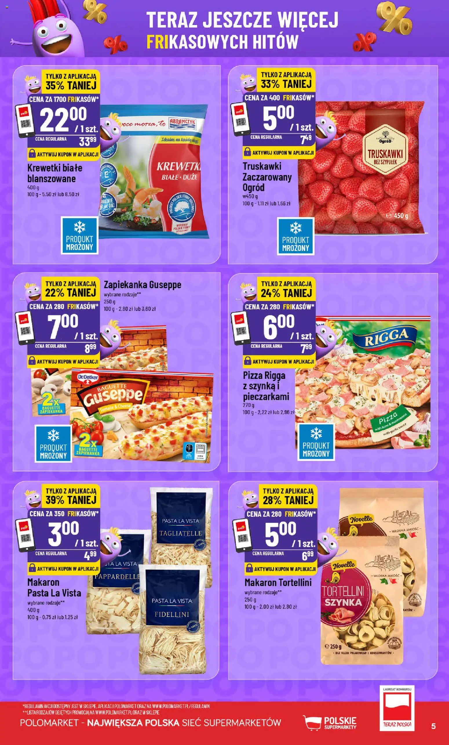 POLOmarket gazetka - Frikasowe Hity od 06.05.2026 | Strona: 5 | Produkty: Szynka, Truskawki, Truskawki bez szypułek, Makaron