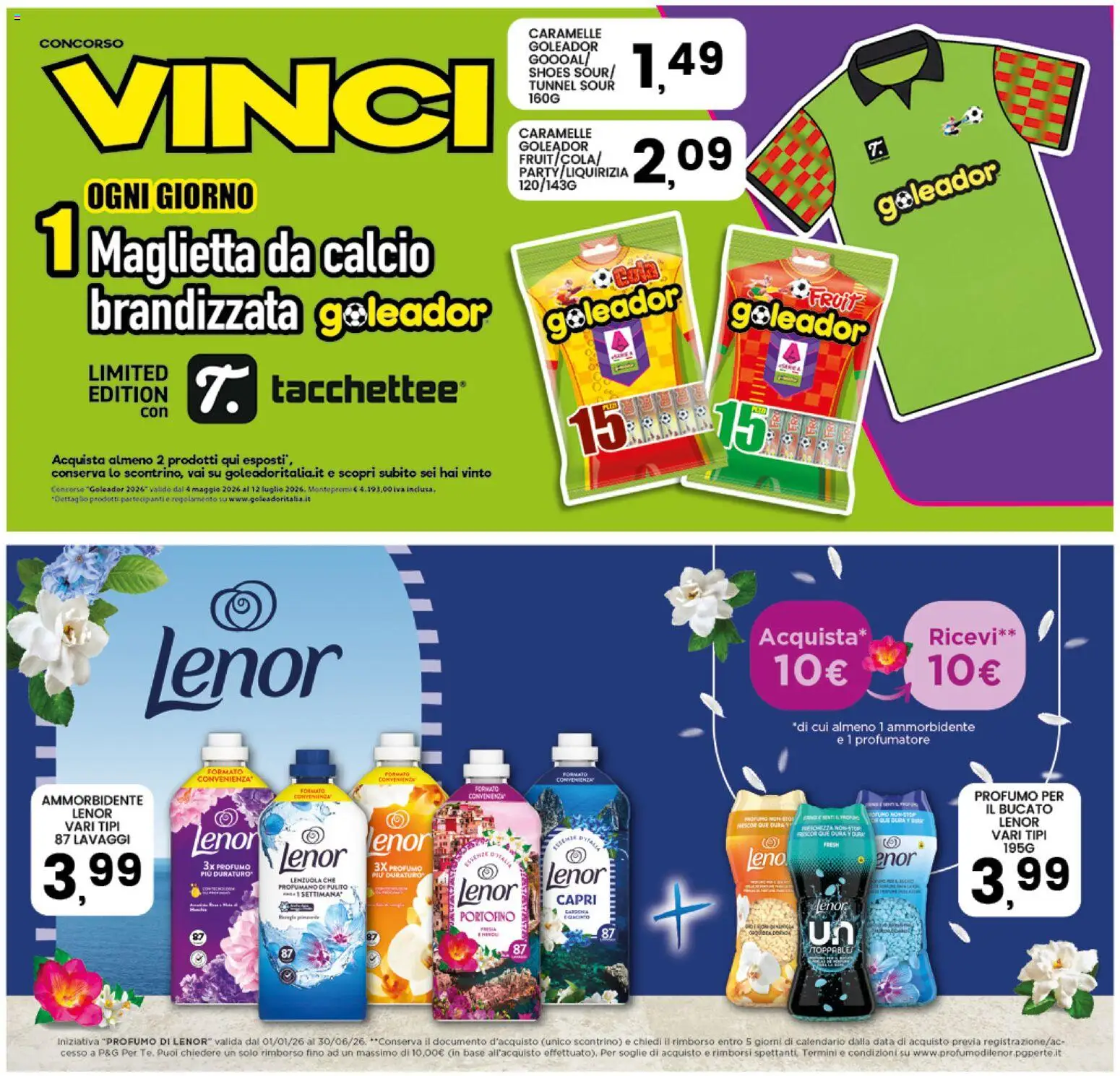 Volantino Interspar del 27.05.2026 | Pagina: 33 | Prodotti: Ammorbidente, Caramelle, Maglietta, Profumo