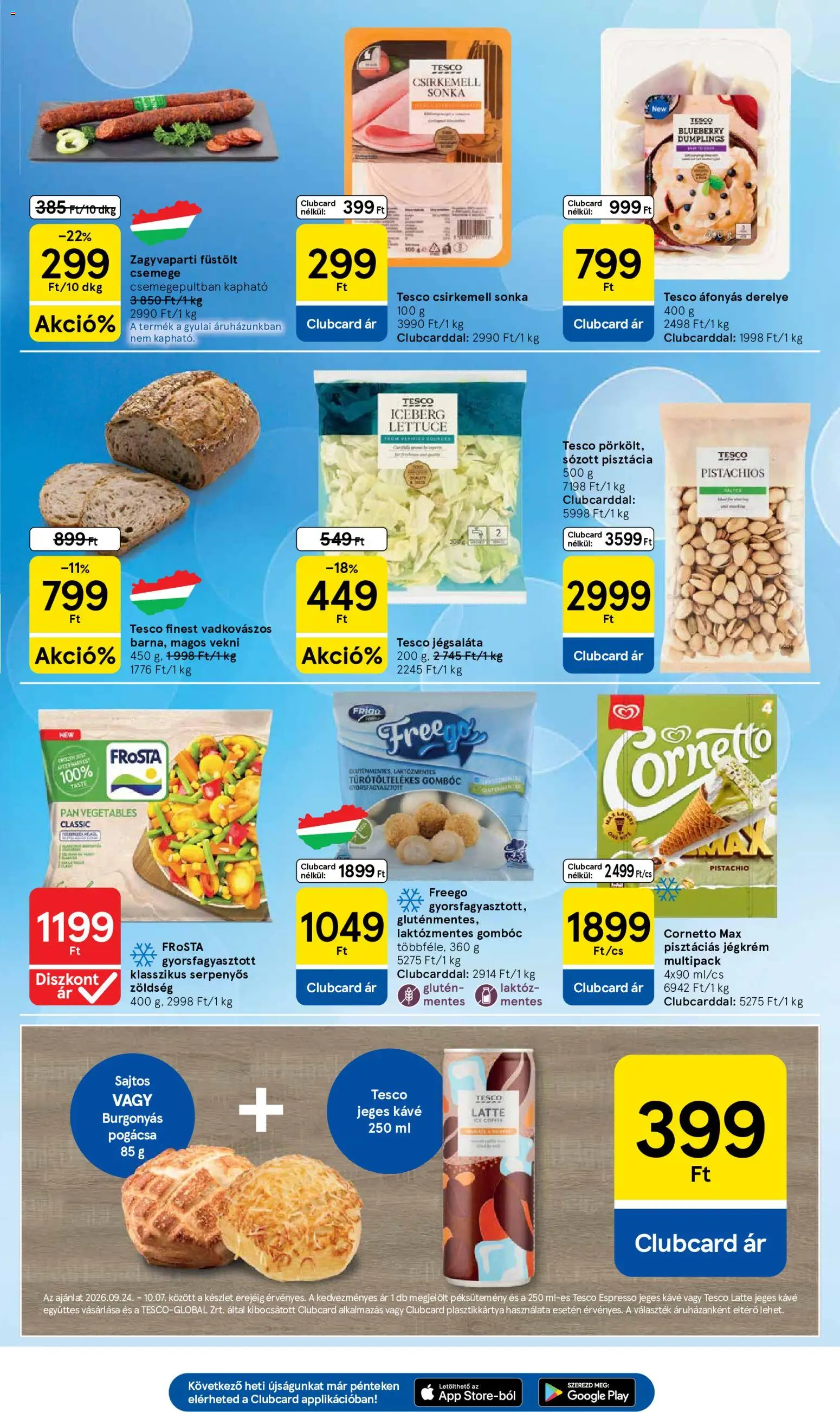 Tesco akciós ujság - amely érvényes a következő dátumtól: 2026.10.01. | Oldal: 17 | Termékek: Jégsaláta, Zöldség, Derelye, Vekni