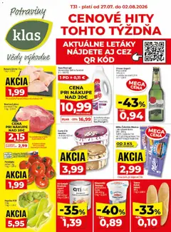 Klas leták platný od 27.07.2026