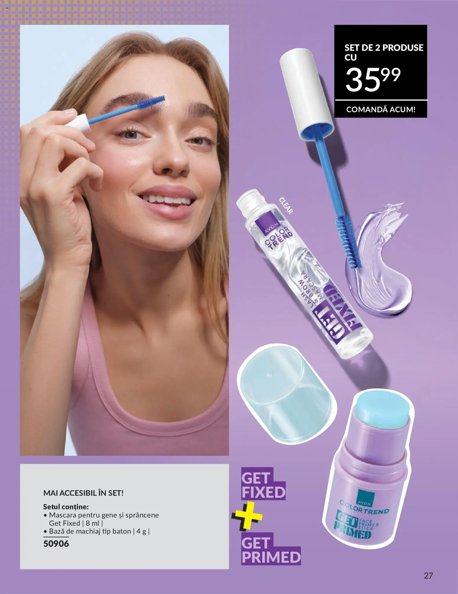 Noul catalog Avon – valabil de la 09.07.2026 | Pagină: 27 | Produse: Bază de machiaj, Machiaj, Mascara