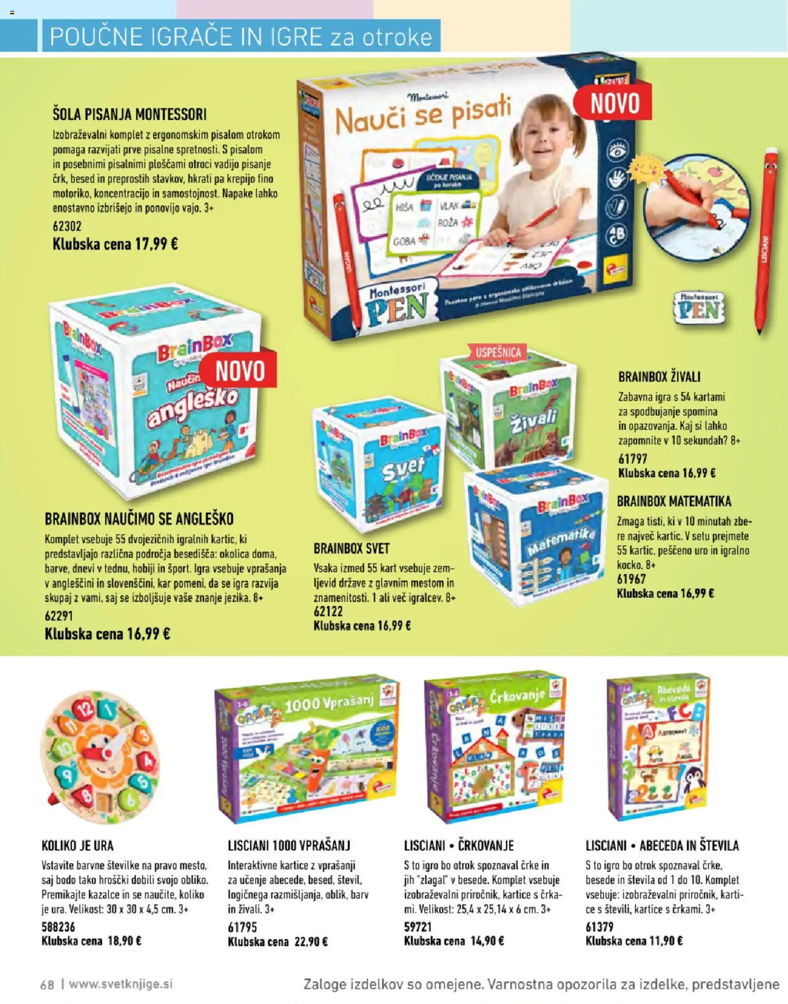 Novi Mladinska Knjiga katalog ponudbe – veljaven od 01.04.2026 | Stran: 69 | Izdelki: Ura, Igra, Goba