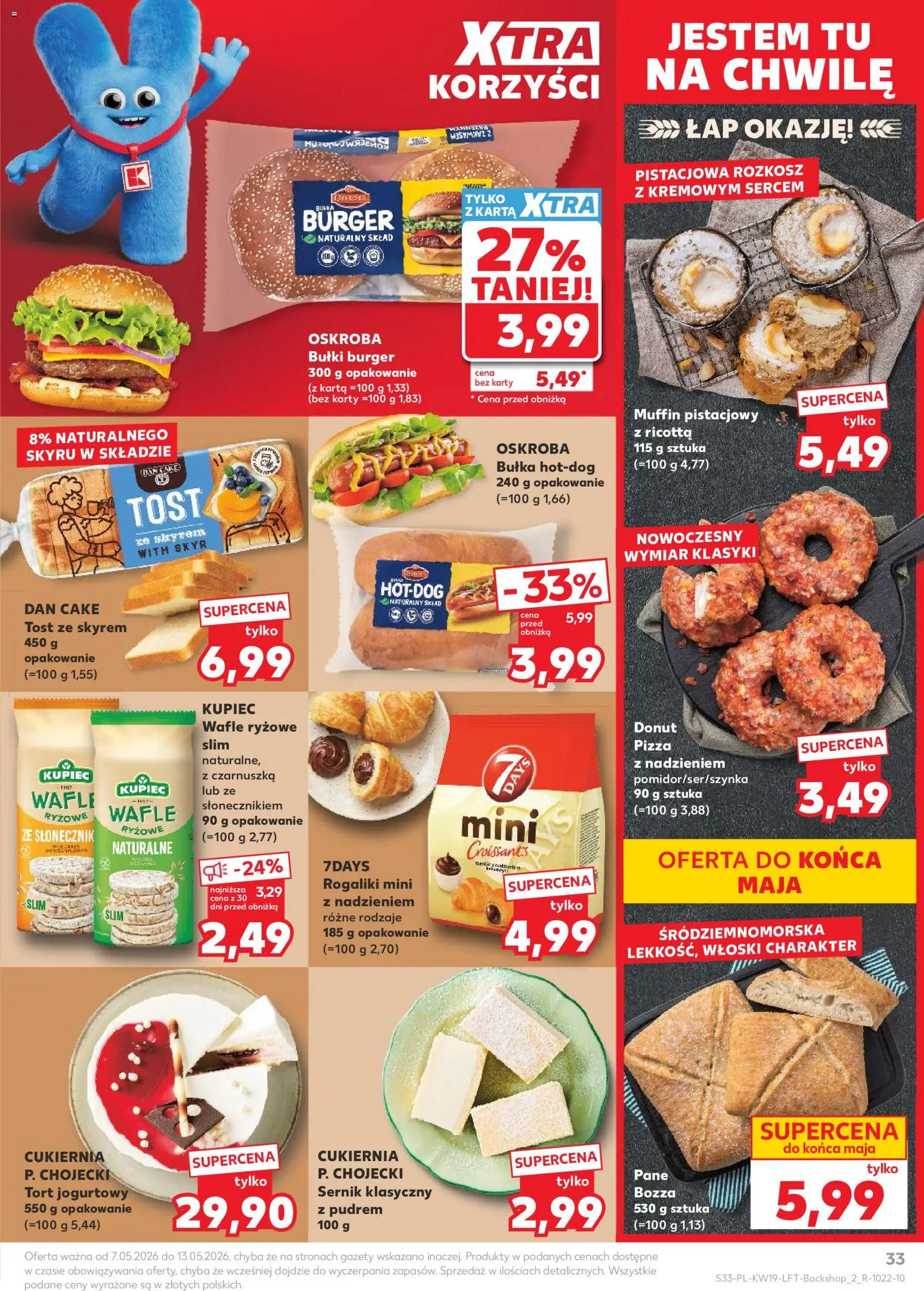 Kaufland gazetka od 07.05.2026 | Strona: 33 | Produkty: Czarnuszka, Wafle ryżowe, Tort, Donut