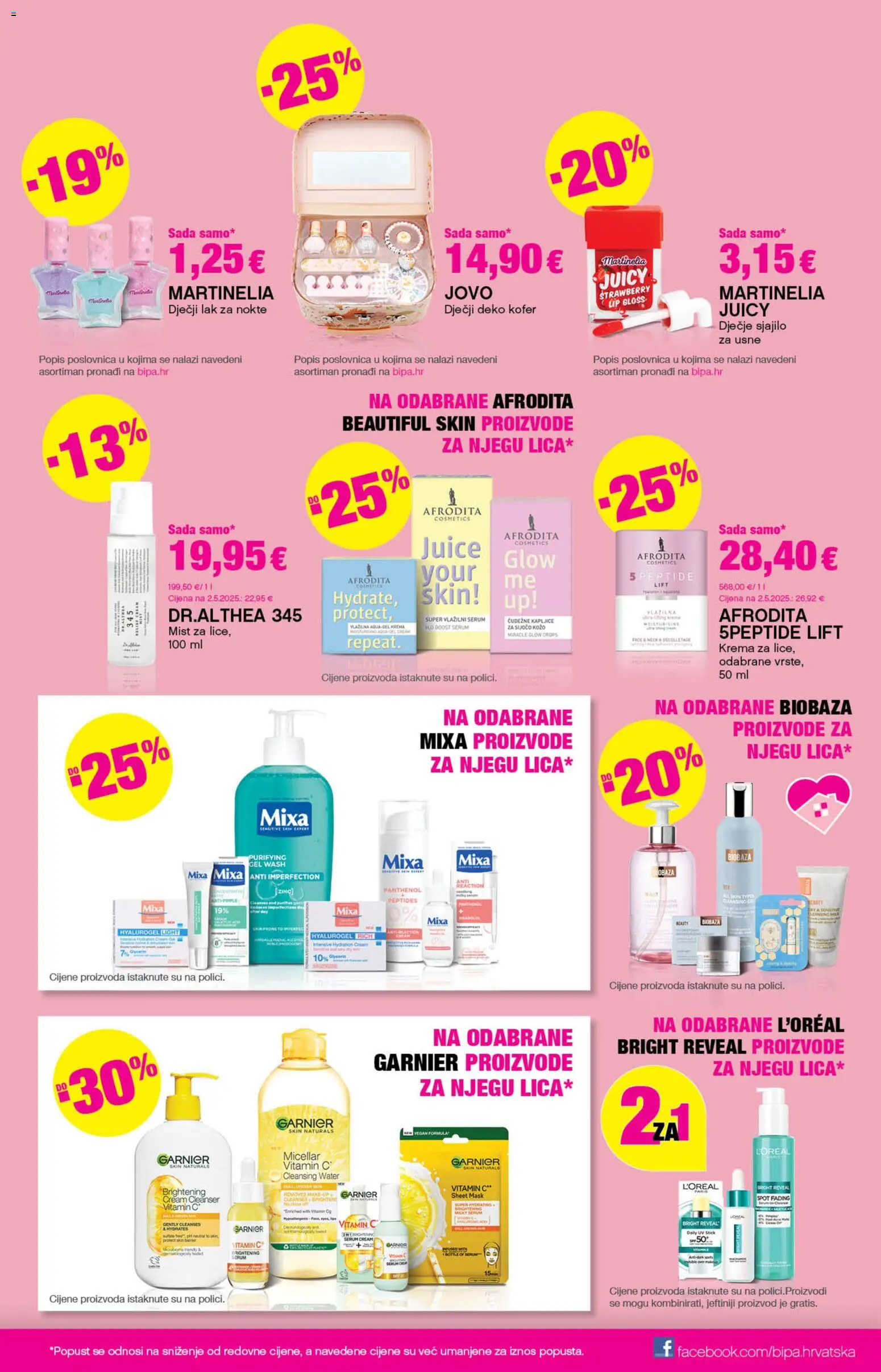 Bipa katalog | vrijedi od 28.05.2026 | Stranica: 10 | Proizvodi: Sjajilo za usne, Lak za nokte, Krema, Garnier