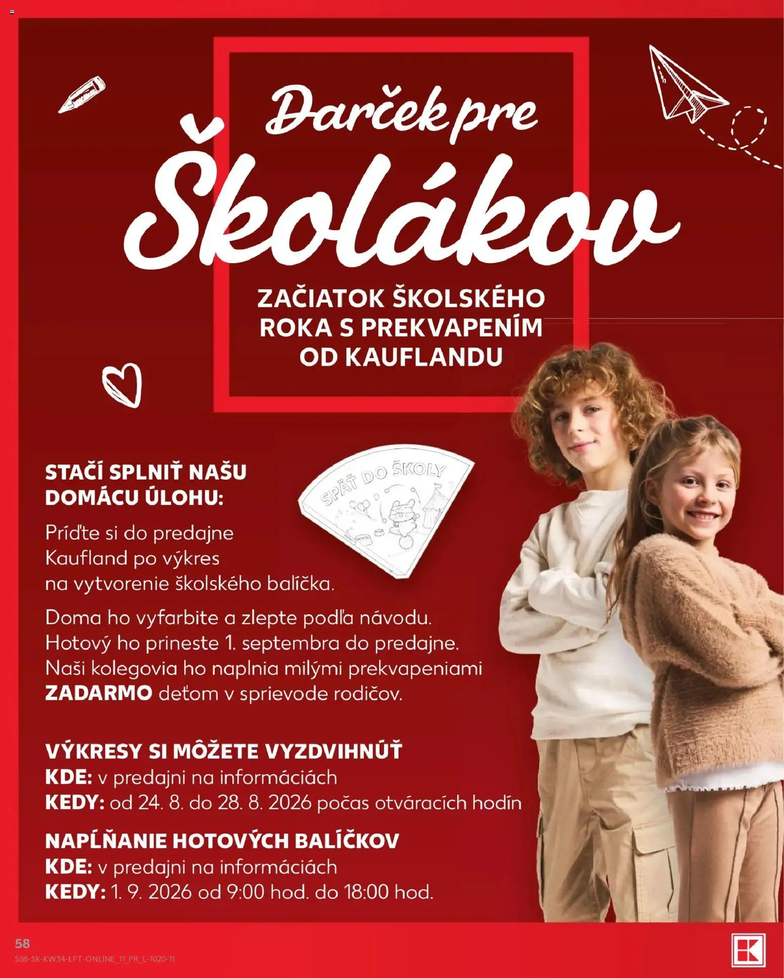 Kaufland SK akciós ujság - amely érvényes a következő dátumtól: 2026.08.20. | Oldal: 58
