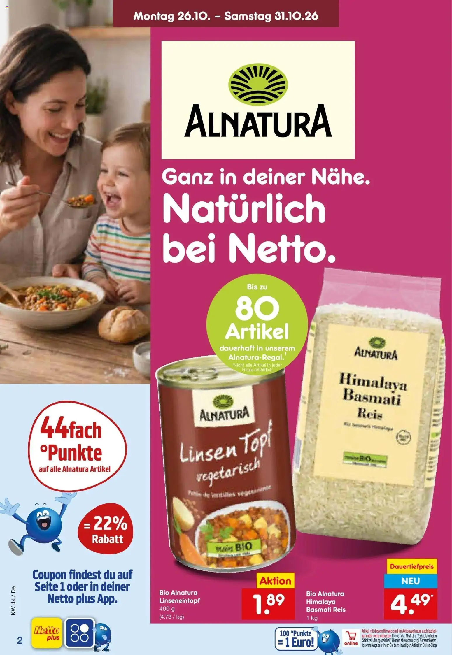 Netto Marken-Discount Prospekt Buttenwiesen – gültig ab 26.10.2026 | Seite: 56 | Produkte: Reis
