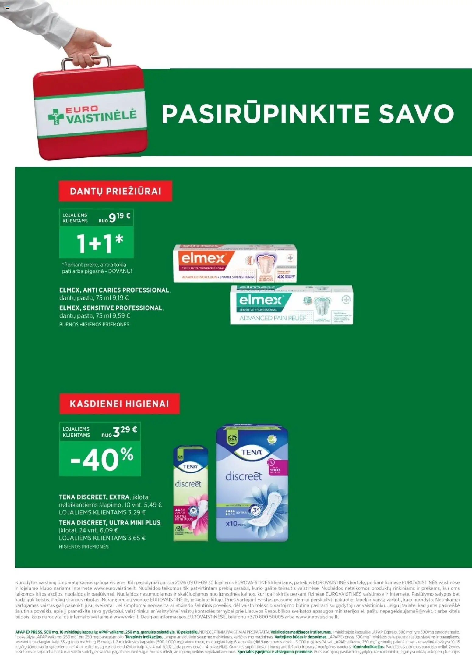 EUROVAISTINĖ akcijos nuo 2026.09.01 | Puslapis: 4 | Prekių: Kapsulės