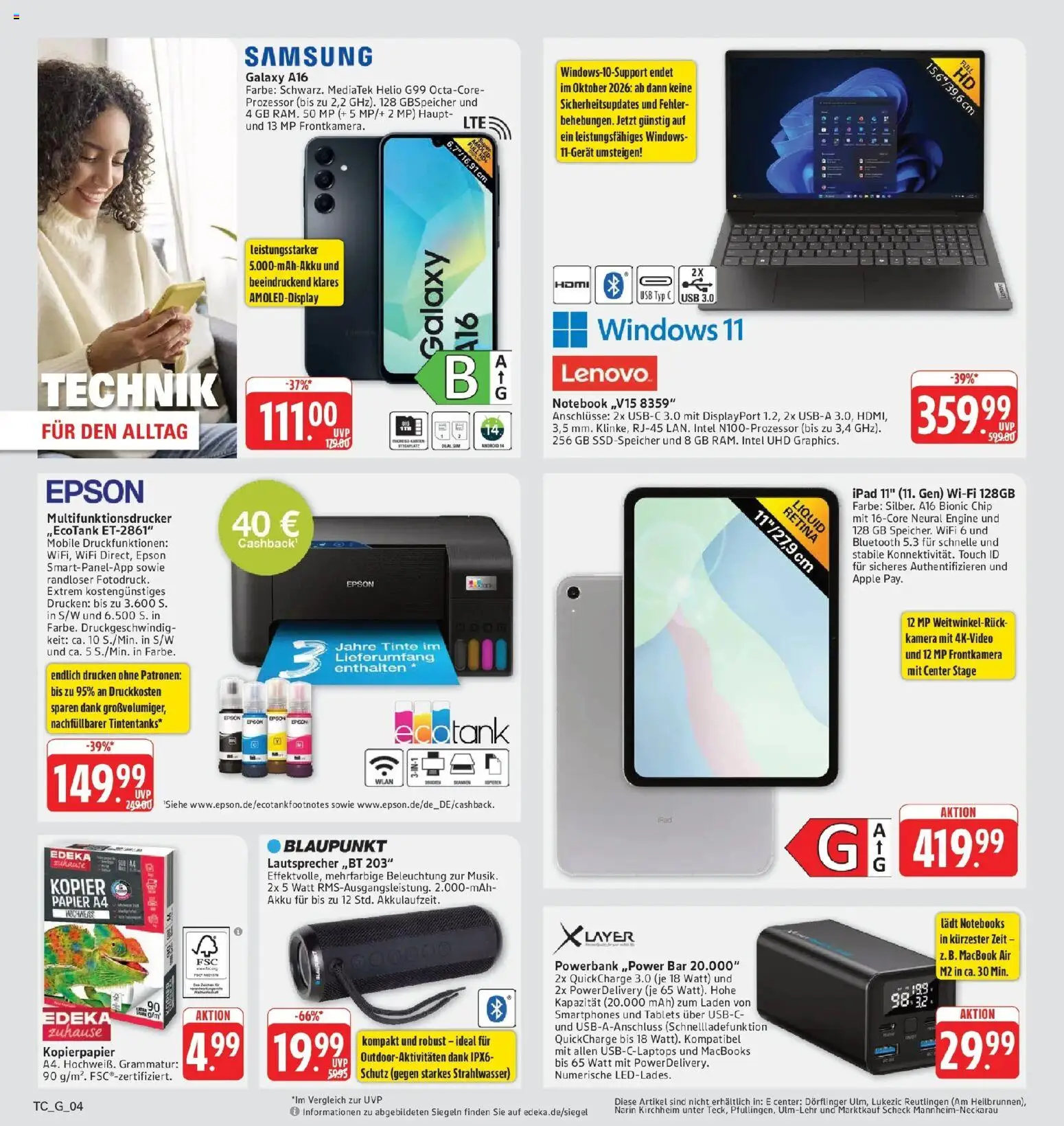 Edeka Prospekt Eislingen (ab 21.09.2026) » Angebote Online | Seite: 32 | Produkte: USB, Ipad, Apple, Powerbank
