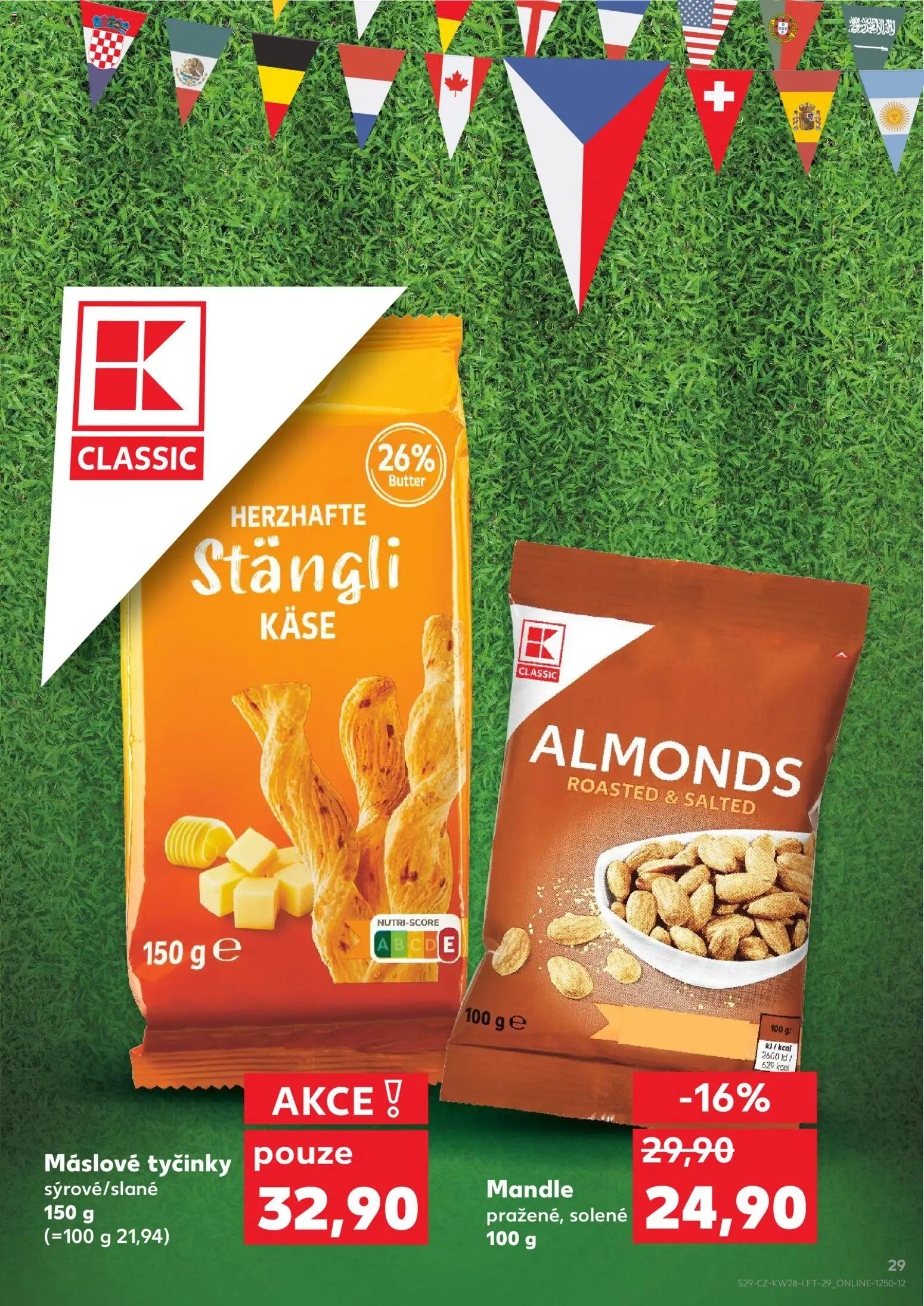 Kaufland leták - Plzeň od 08.07.2026 | Strana: 29 | Produkty: Tyčinky, Mandle, Kaše