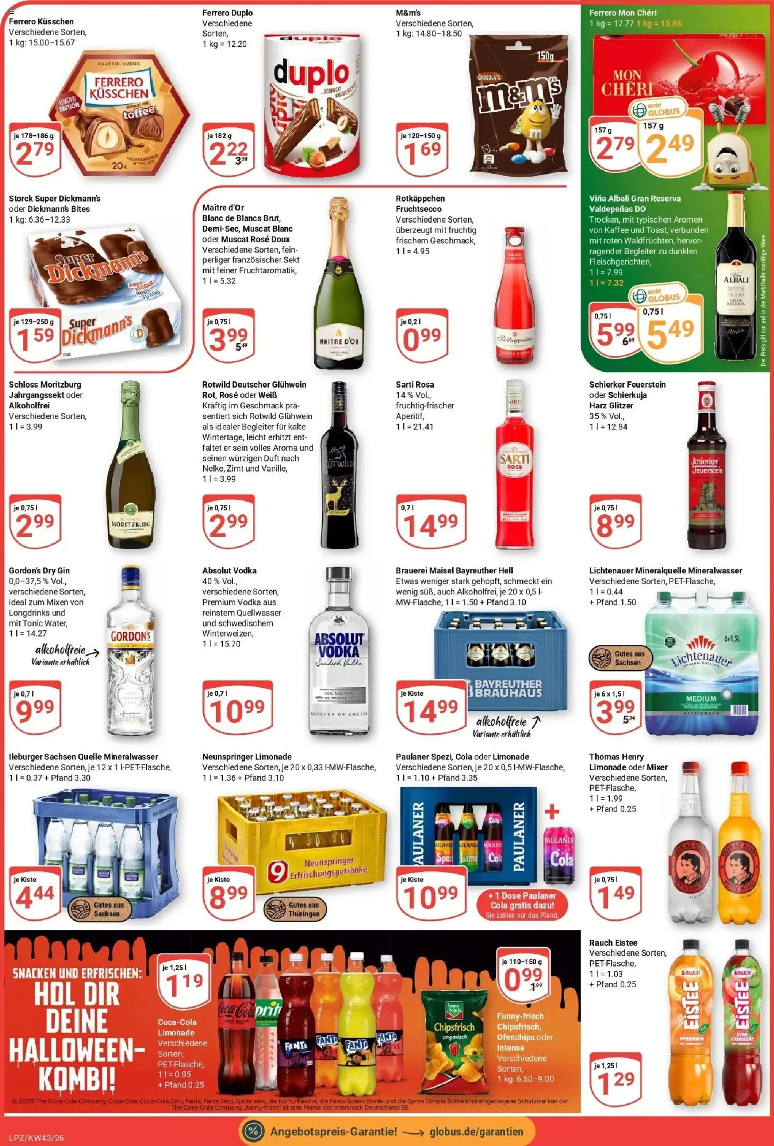 Globus Prospekt Leipzig (ab 19.10.2026) » Angebote online | Seite: 4 | Produkte: Mixer, Cola, Kaffee, Gin