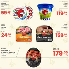19 Haziran 2026 tarihinden itibaren geçerli olan Sarıyer kataloğu önizlemesi | Sayfa: 16 | Ürünler: Krem, Peynir, Salam, Sucuk