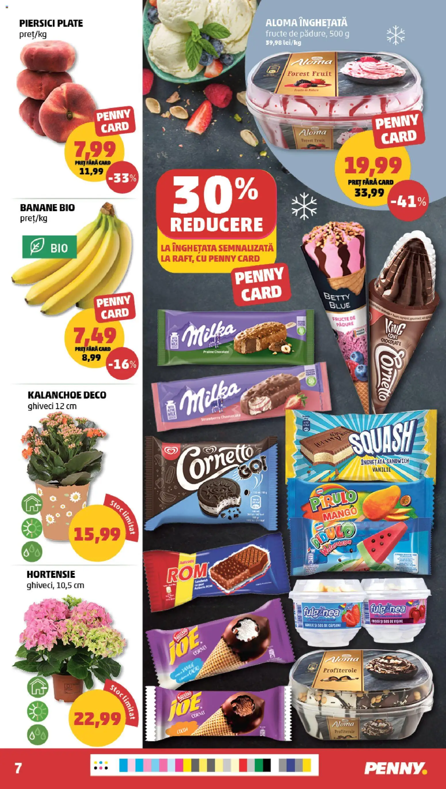 Noul catalog PENNY – valabil de la 19.08.2026 | Pagină: 7 | Produse: Bio, Banane, Frișcă, Înghețată