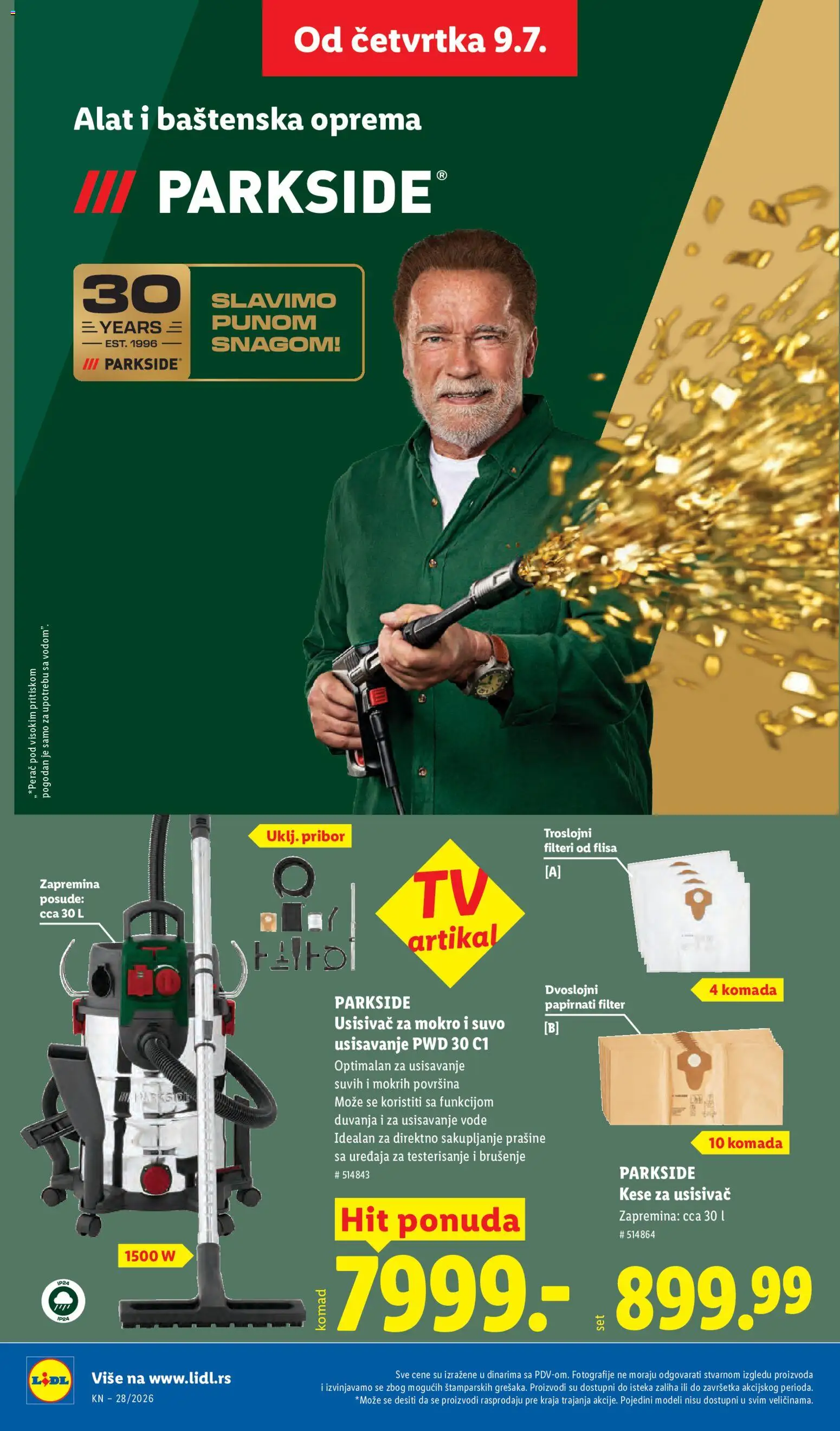 Lidl katalog - važi od 09.07.2026 | Strana: 66 | Proizvode: Usisivač, Parkside