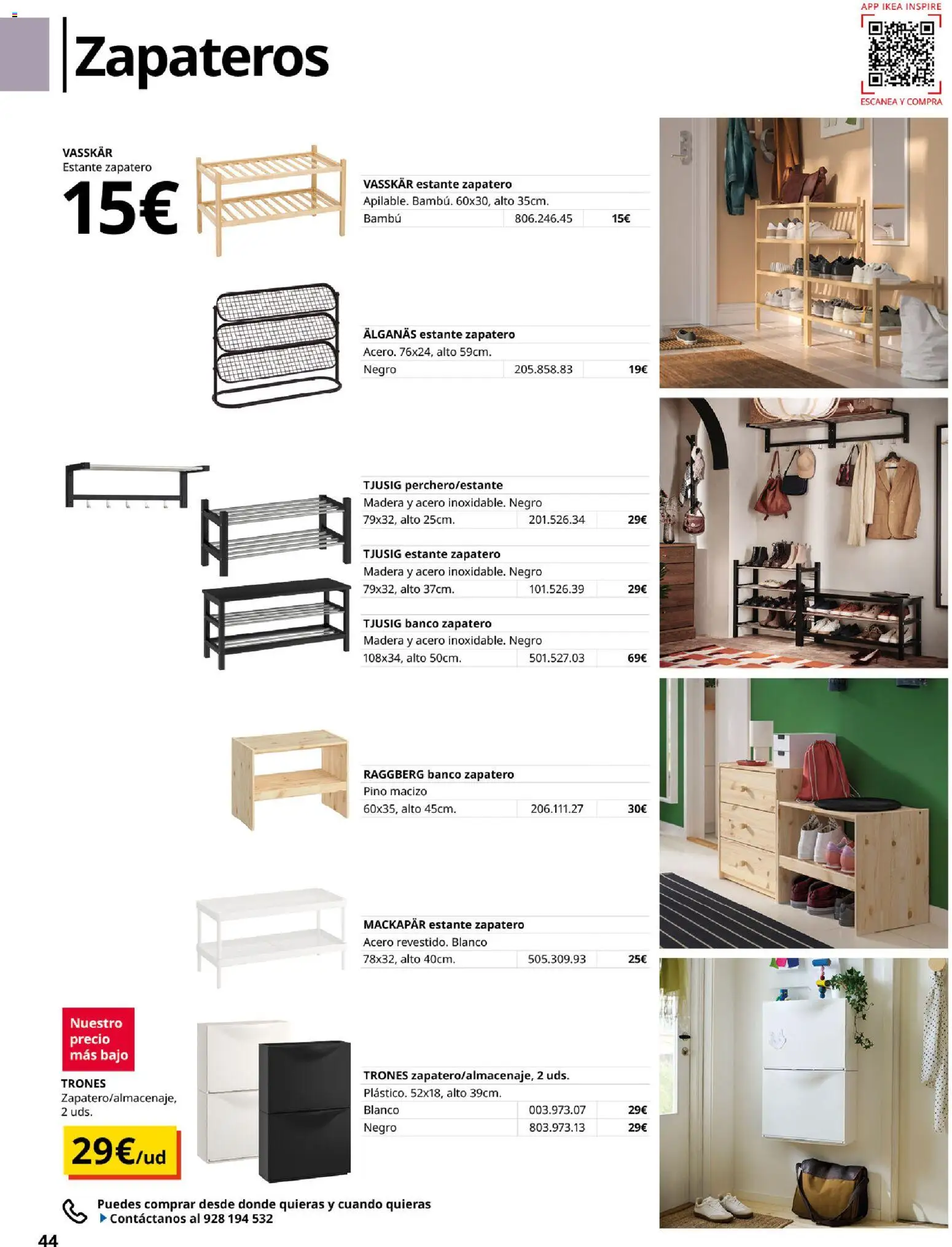 IKEA - Muebles para el dormitorio │ válido desde el 01/09/2026 | Página: 44 | Productos: Zapatero, Estante