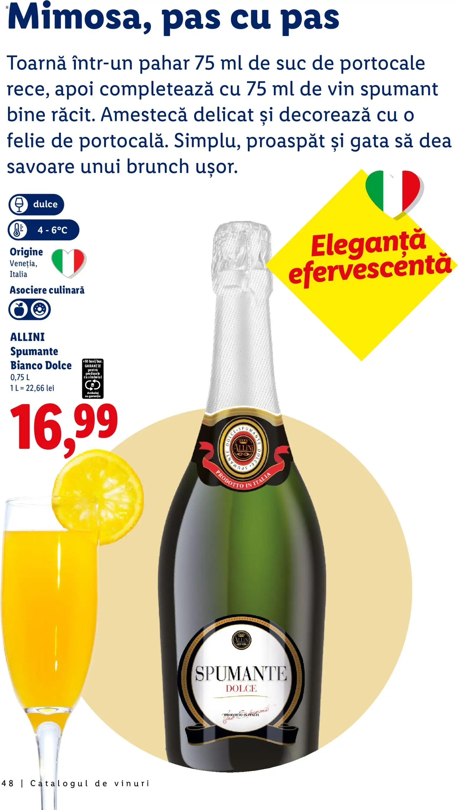 Noul catalog Lidl – valabil de la 28.09.2026 | Pagină: 48 | Produse: Vin spumant, Suc, Vin, Portocale