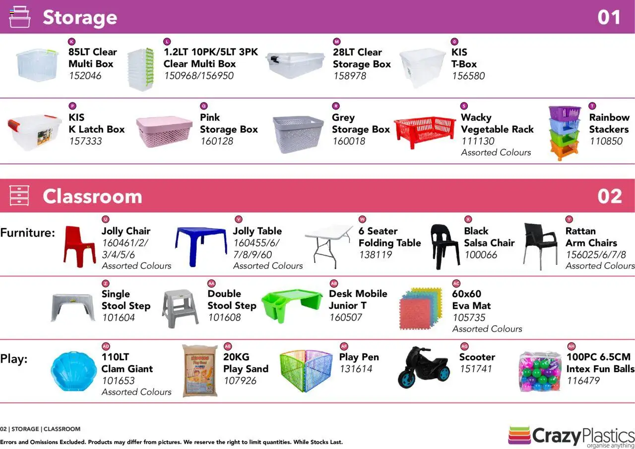 New Crazy Plastics catalogue – valid from 01/04/2024 | Page: 2 | Products: Desk, Stool, Seater, Chair
