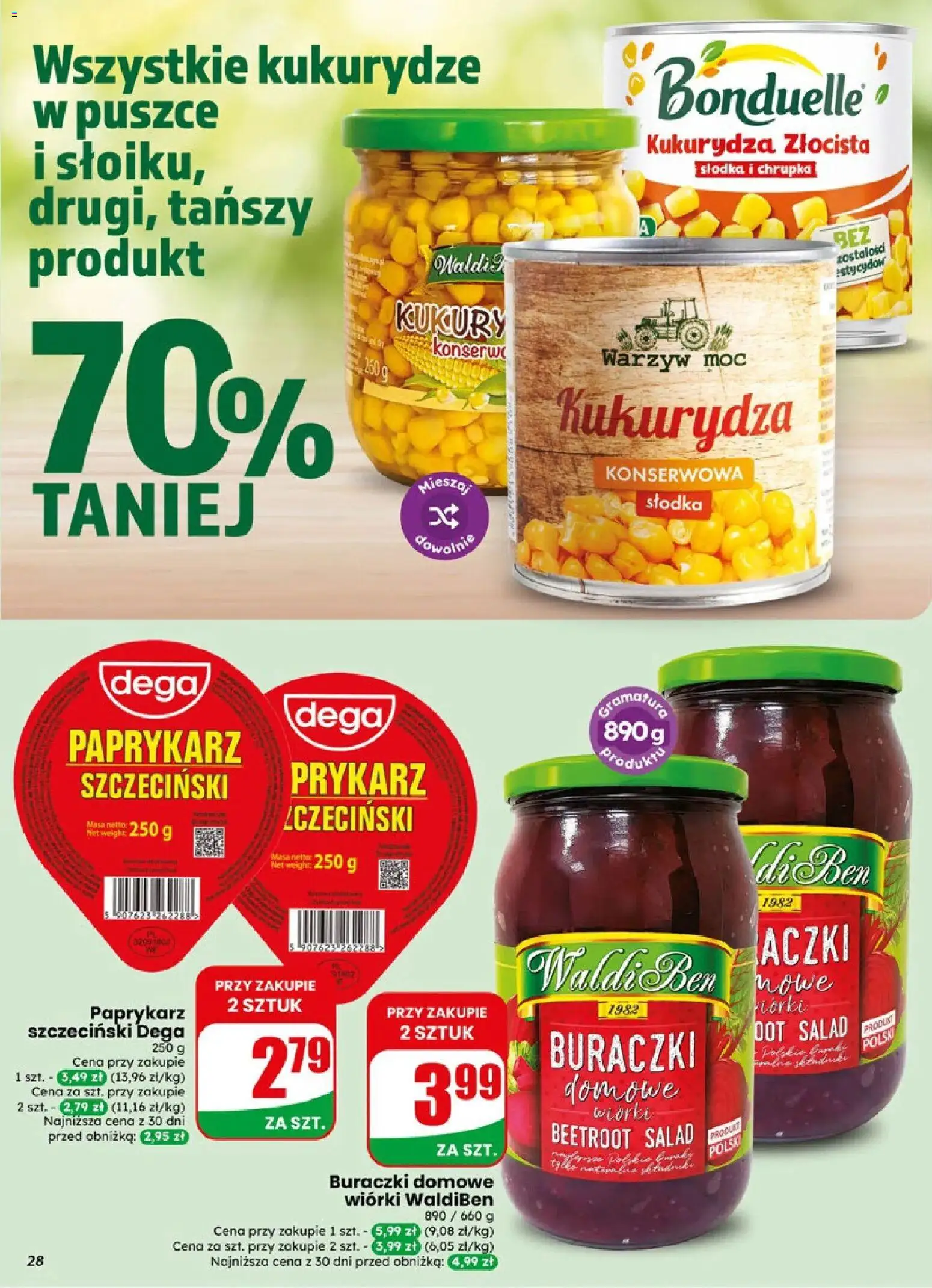 Dino gazetka od 06.05.2026 | Strona: 28 | Produkty: Paprykarz, Paprykarz szczeciński, Kukurydza