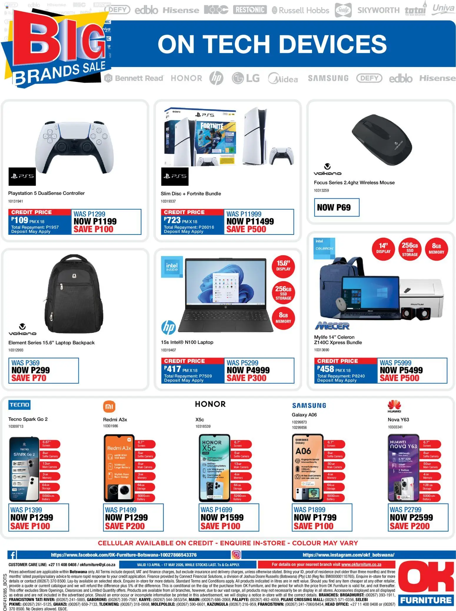 New OK Furniture catalogue – valid from 13.04.2026 | Page: 12 | Products: Phone, Camera, Laptop, Charger