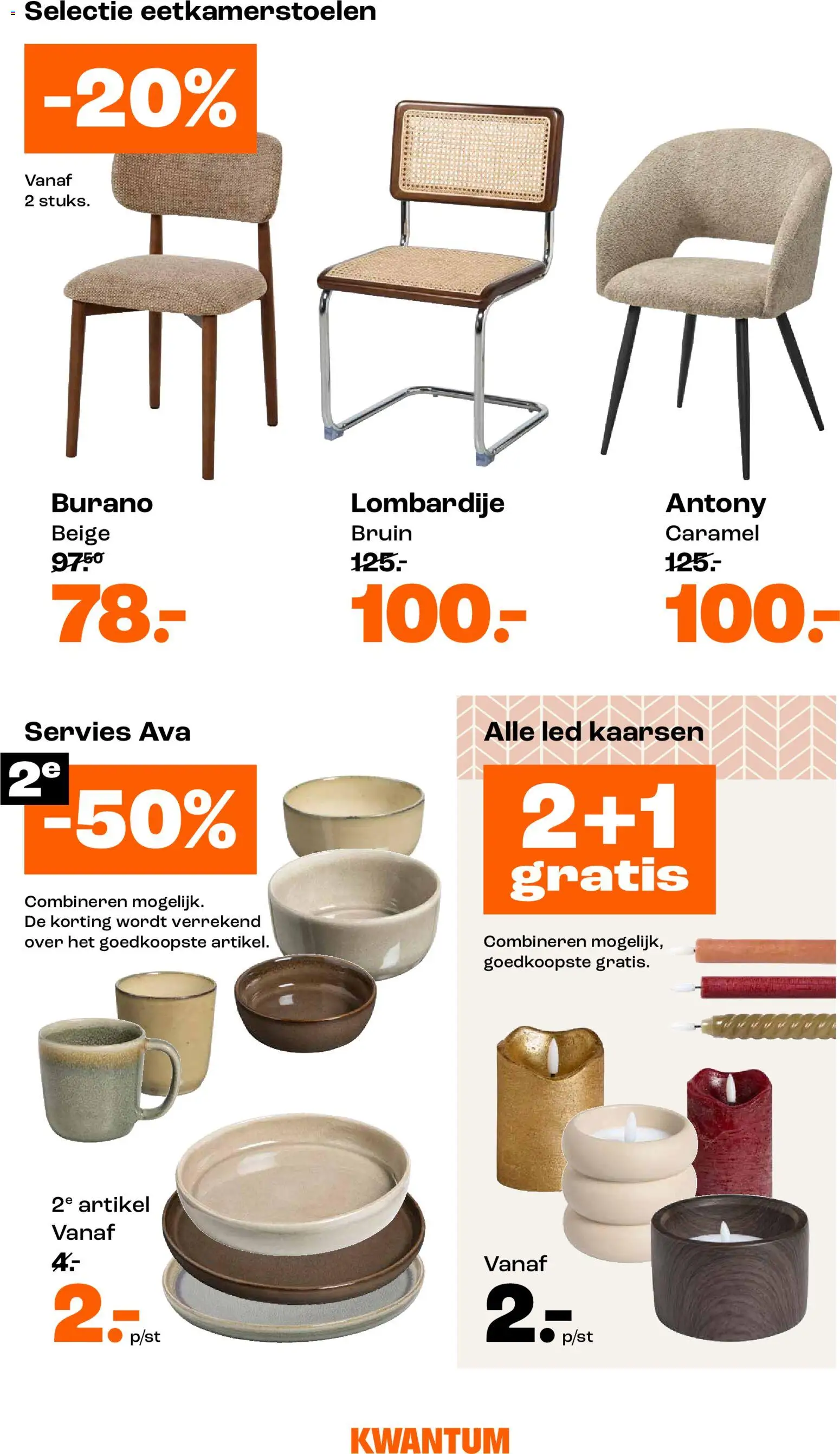 {H1} | Pagina: 8 | Producten: Kaarsen, Eetkamerstoelen, Servies