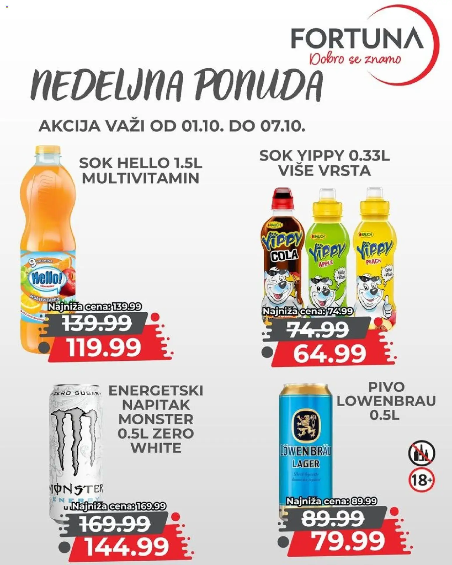 Fortuna Market katalog - važi od 01.10.2026 | Strana: 9 | Proizvode: Multivitamin, Sok, Pivo