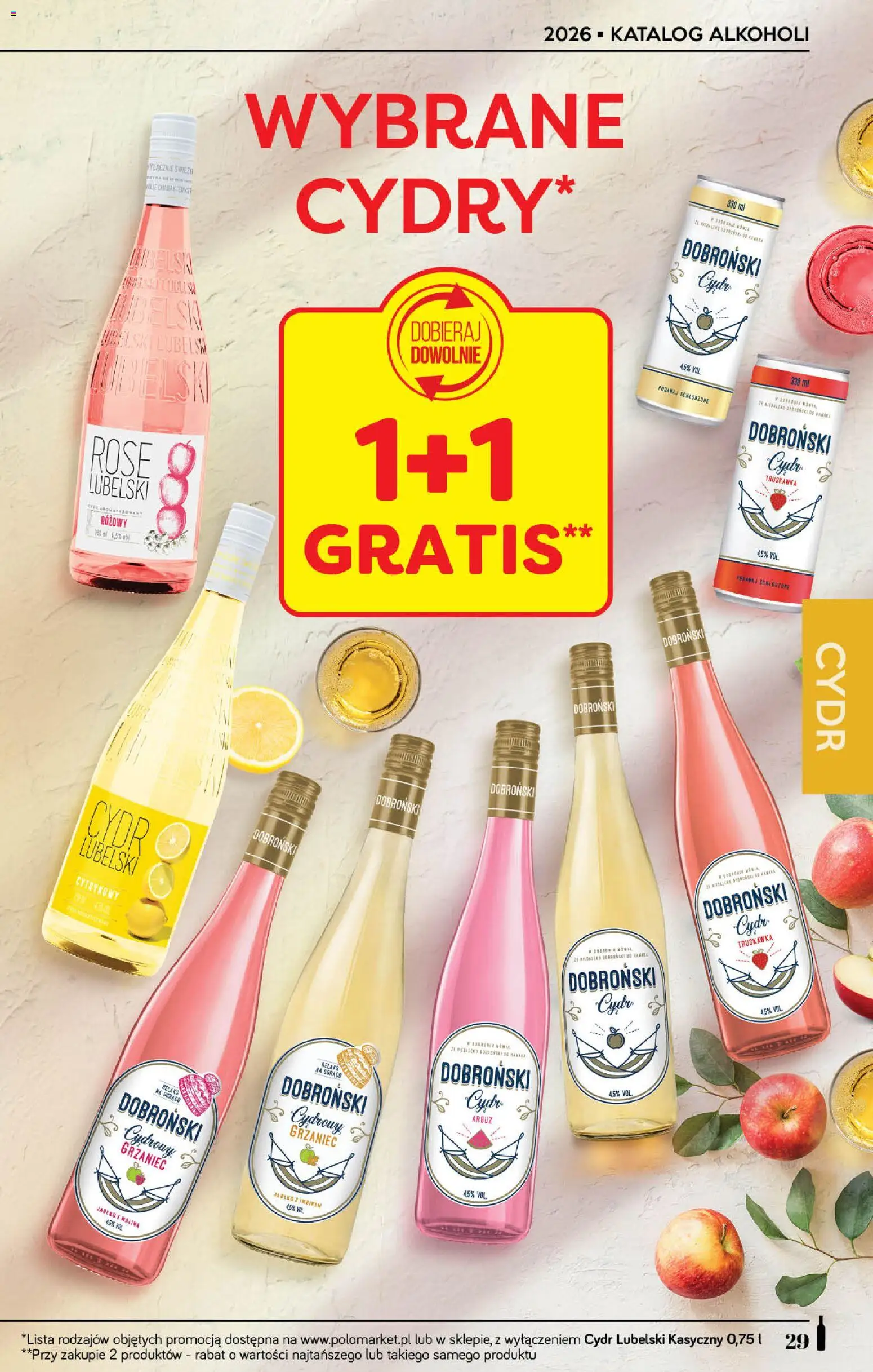 POLOmarket katalog - Alkoholi od 24.09.2026 | Strona: 29 | Produkty: Arbuz, Malina, Cydr, Cydr Lubelski