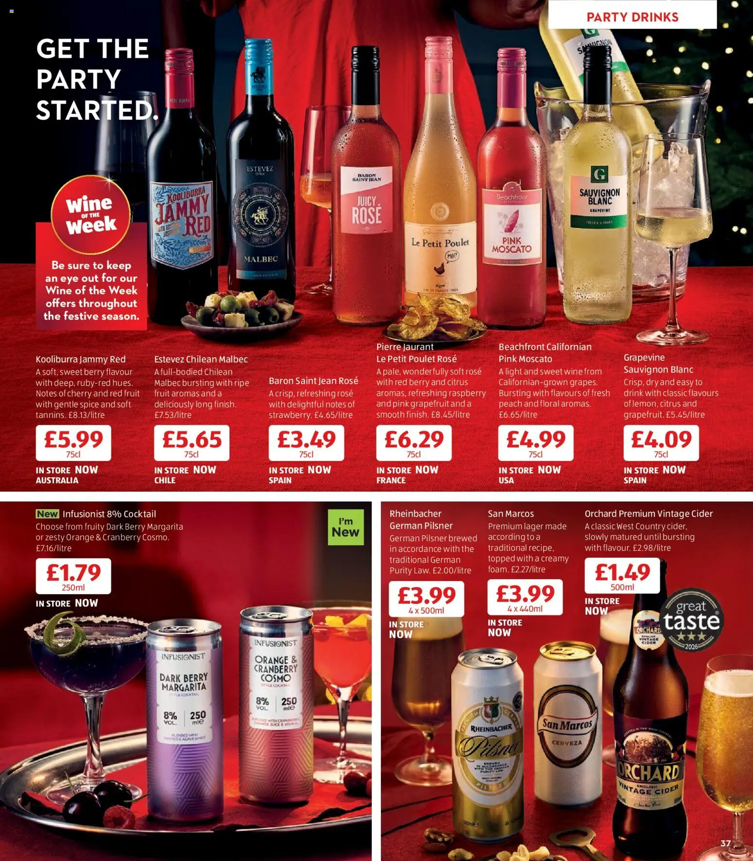 {H1} | Page: 37 | Products: Juice, Wine, Grapefruit, Orange